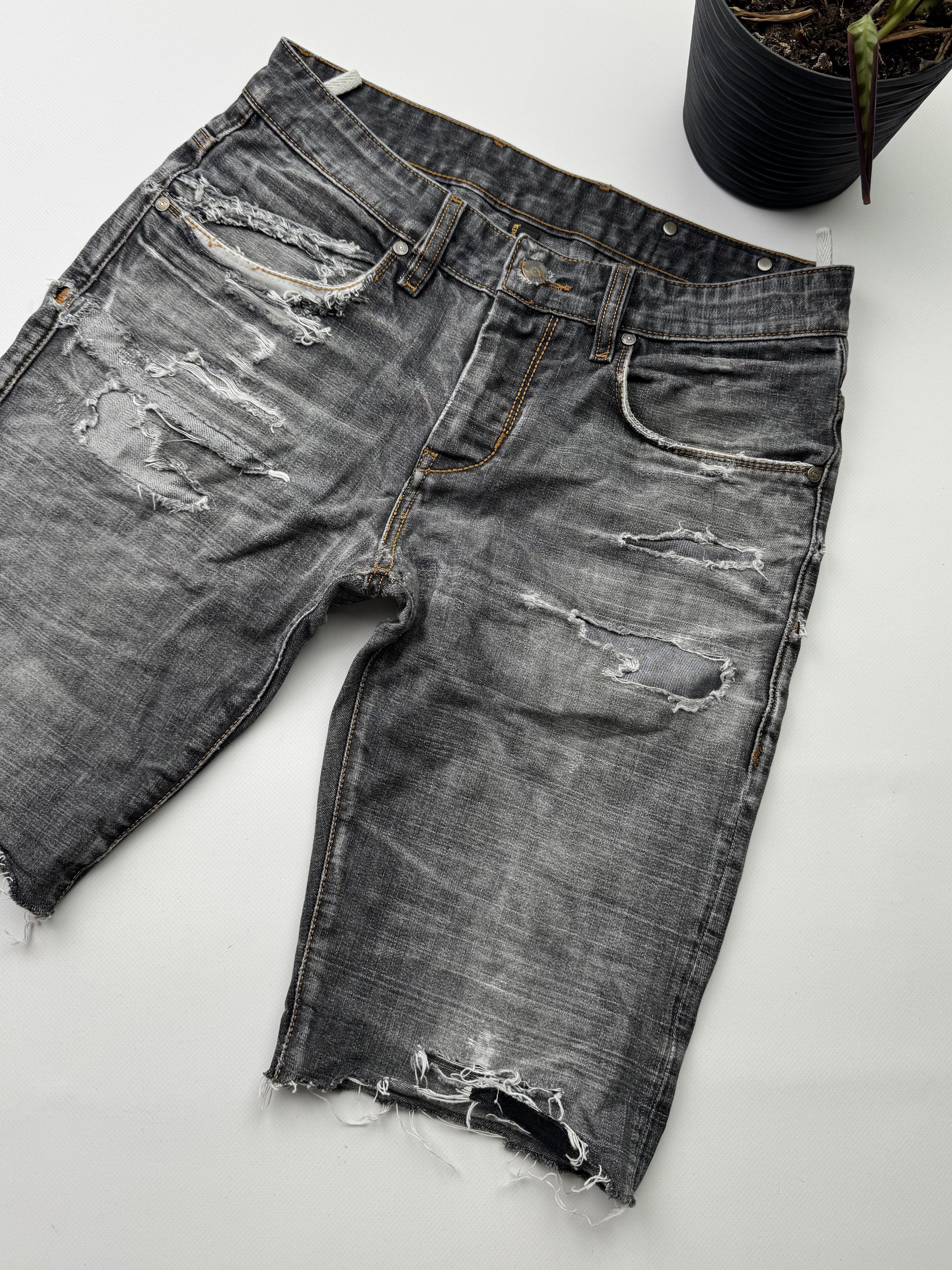 Takeshy Kurosawa Takeshy Kurosawa Vintage Distressed Shorts (145) Size US 32 / EU 48 - 3 Thumbnail