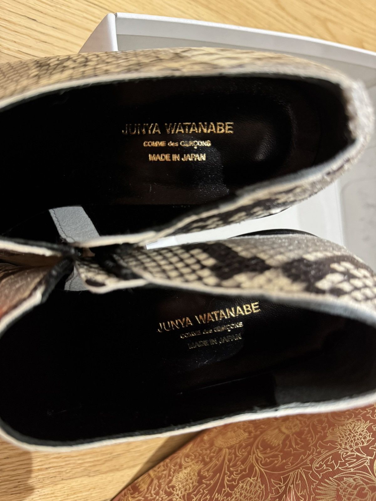 Junya Watanabe Junya Watanabe Comme des Garçons Snake-print leather Size US 8 / IT 38 - 5 Thumbnail