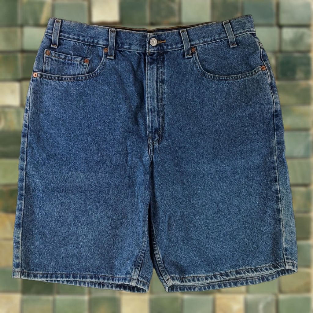 Levi's VINTAGE Levi's 550 Jean Shorts Jorts Blue Mens 38 NWT 90s Jean Short Size US 38 / EU 54 - 1 Thumbnail