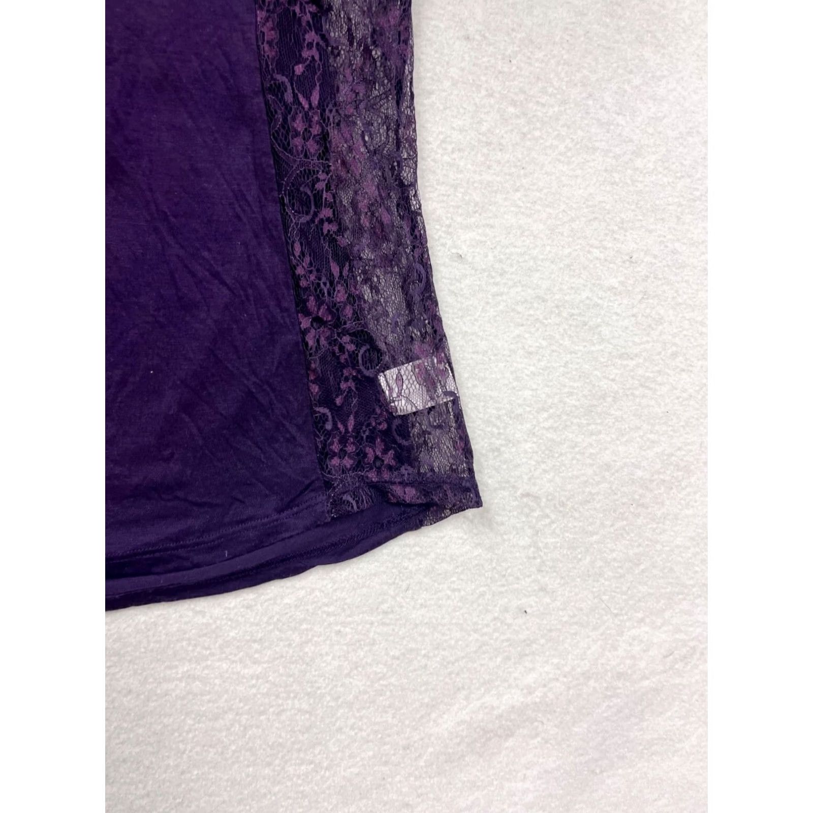 Vintage Chloe K T-Shirt Purple Lace Panel S Unisex Adults Nylon Short Sleeve Womens Girls Mens 8501 Size S / US 4 / IT 40 - 5 Thumbnail