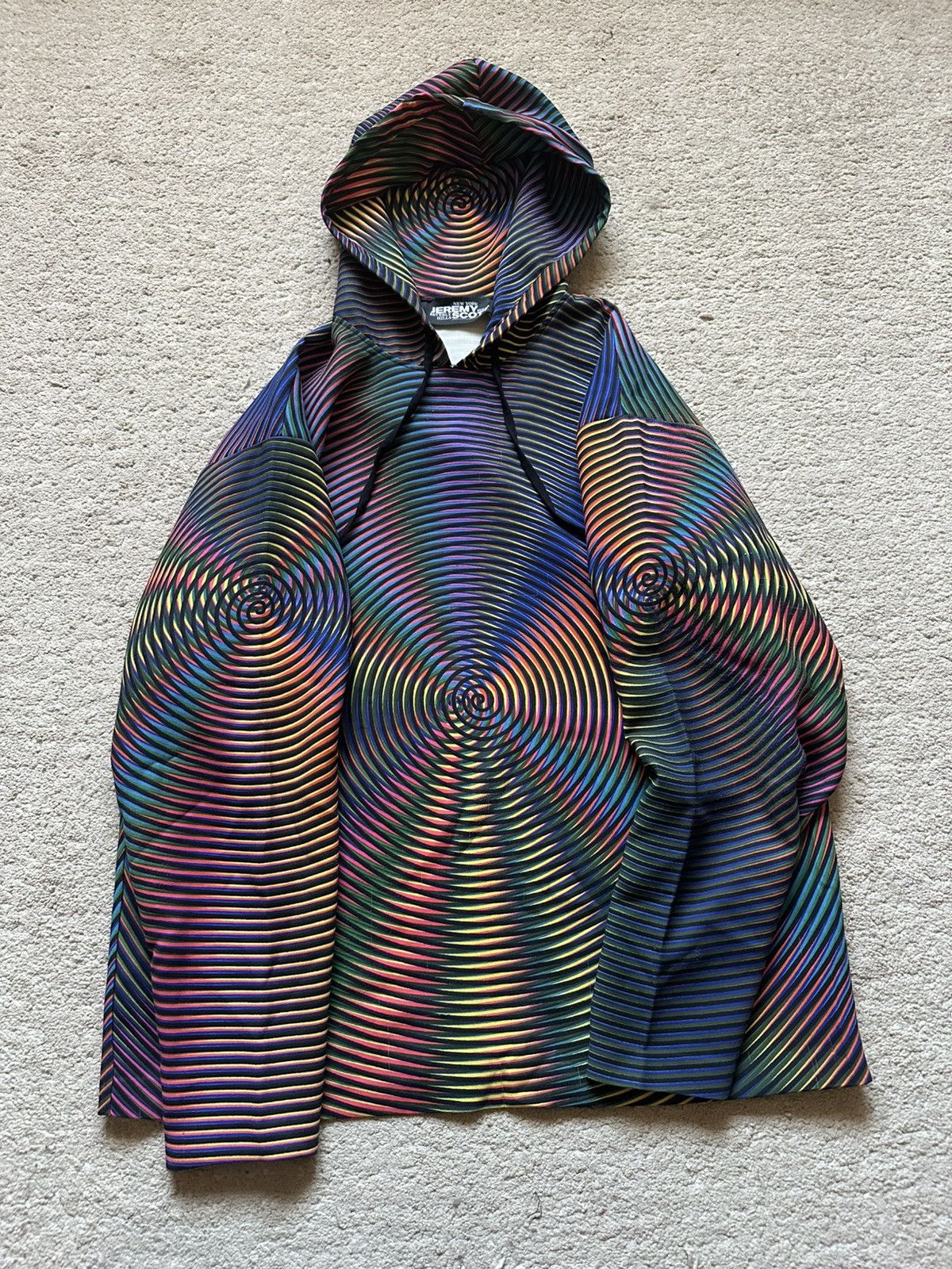 Jeremy Scott 2000s Jeremy Scott LSD Psychedelic Spiral Illusion Hoodie Size US M / EU 48-50 / 2 - 9 Thumbnail