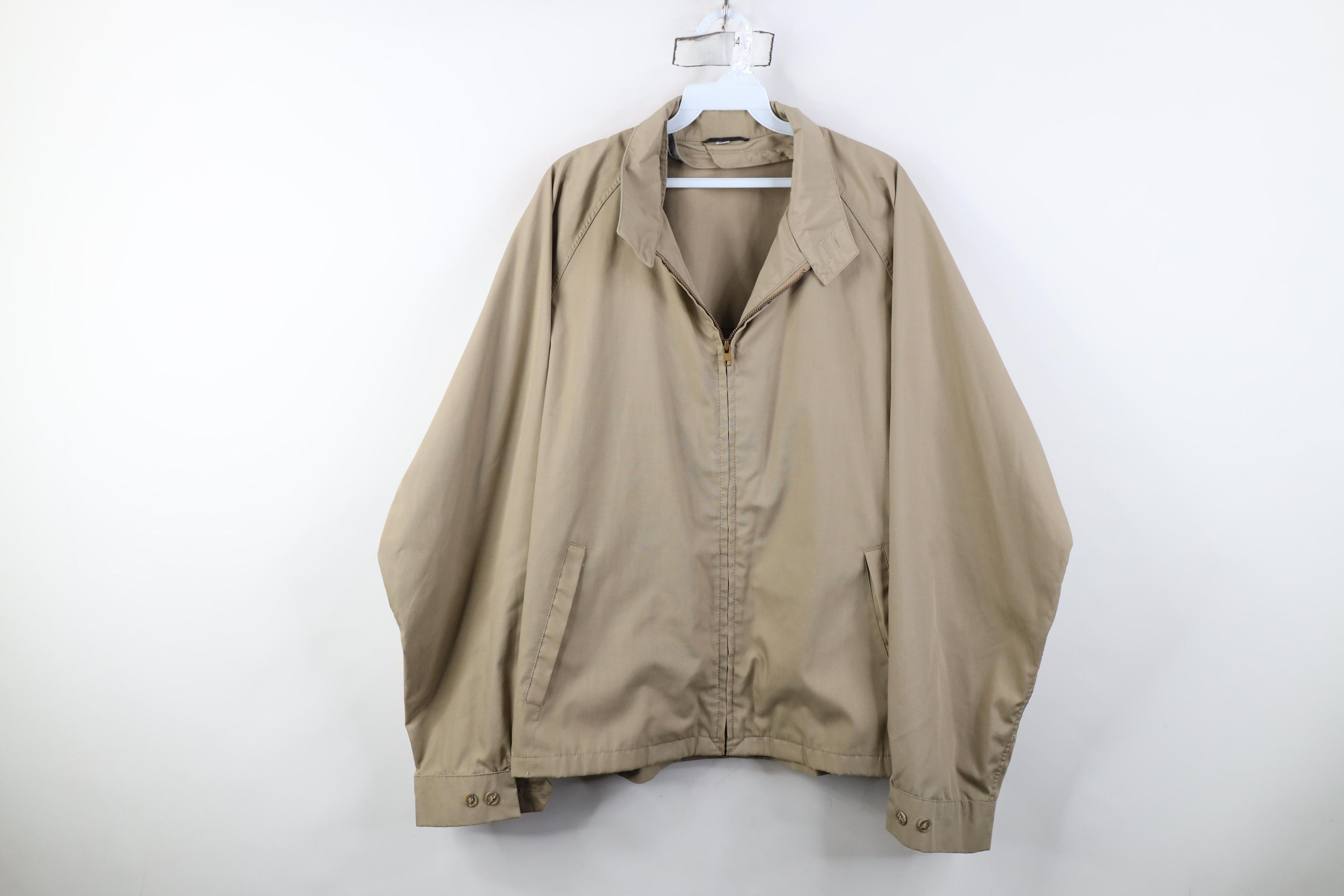 Vintage Vintage 70s Streetwear Cafe Racer Bomber Jacket Beige USA Size US XXL / EU 58 / 5 - 1 Thumbnail
