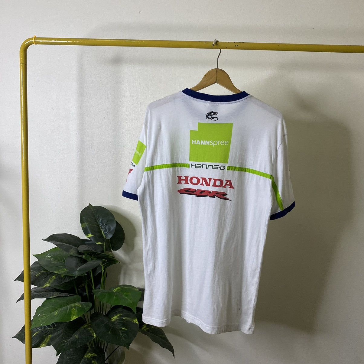 Honda Vintage Y2K Honda Racing Pirelli Ringer Tee Size US L / EU 52-54 / 3 - 1 Thumbnail