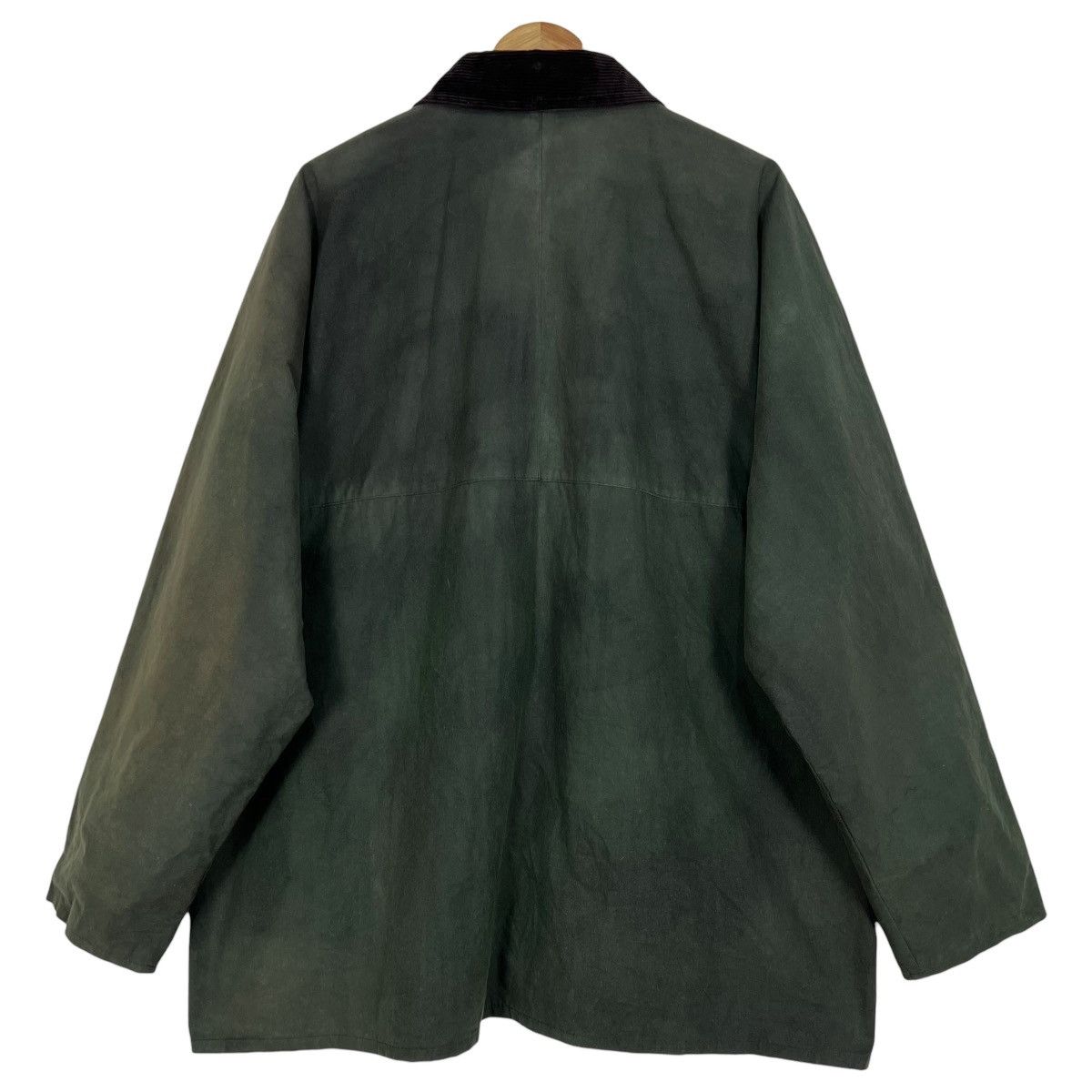 Barbour Vintage Open Green Waxed Jacket Size US XXL / EU 58 / 5 - 2 Thumbnail