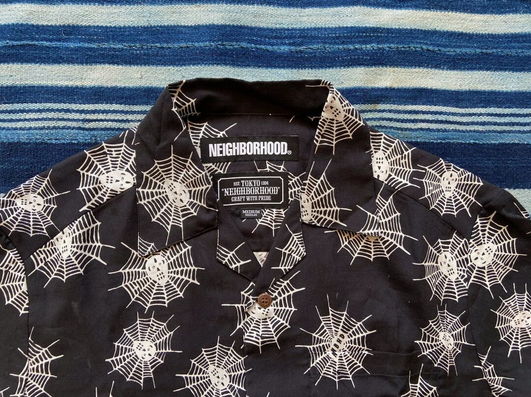 Neighborhood NEIGHBORHOOD NHMP ALOHA 19SS Web Hawaiian Short Sleeve Shirt Size US M / EU 48-50 / 2 - 3 Thumbnail