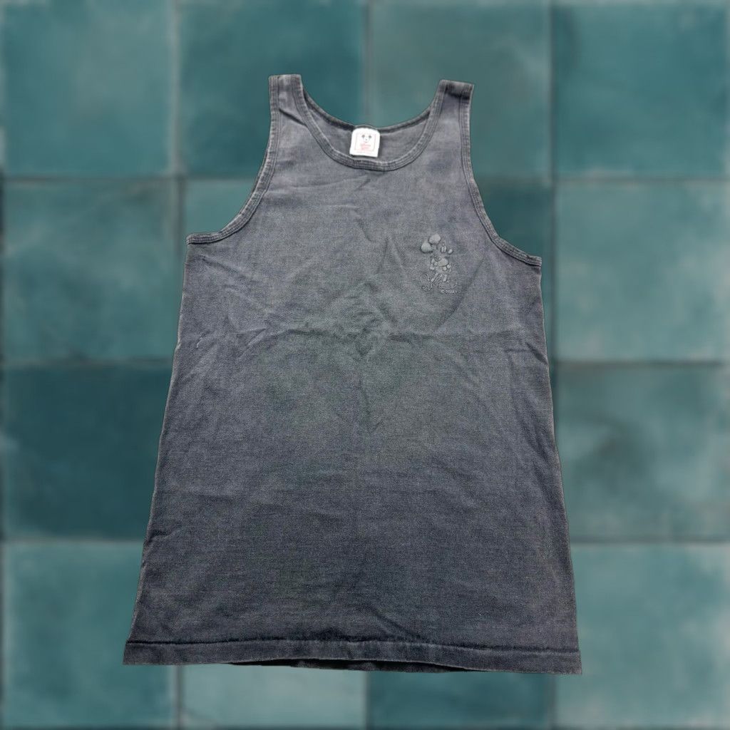 Disney VINTAGE Disney Wear Tank Top Men’s S / M Black Mickey Mouse Made In USA Size US S / EU 44-46 / 1 - 1 Thumbnail
