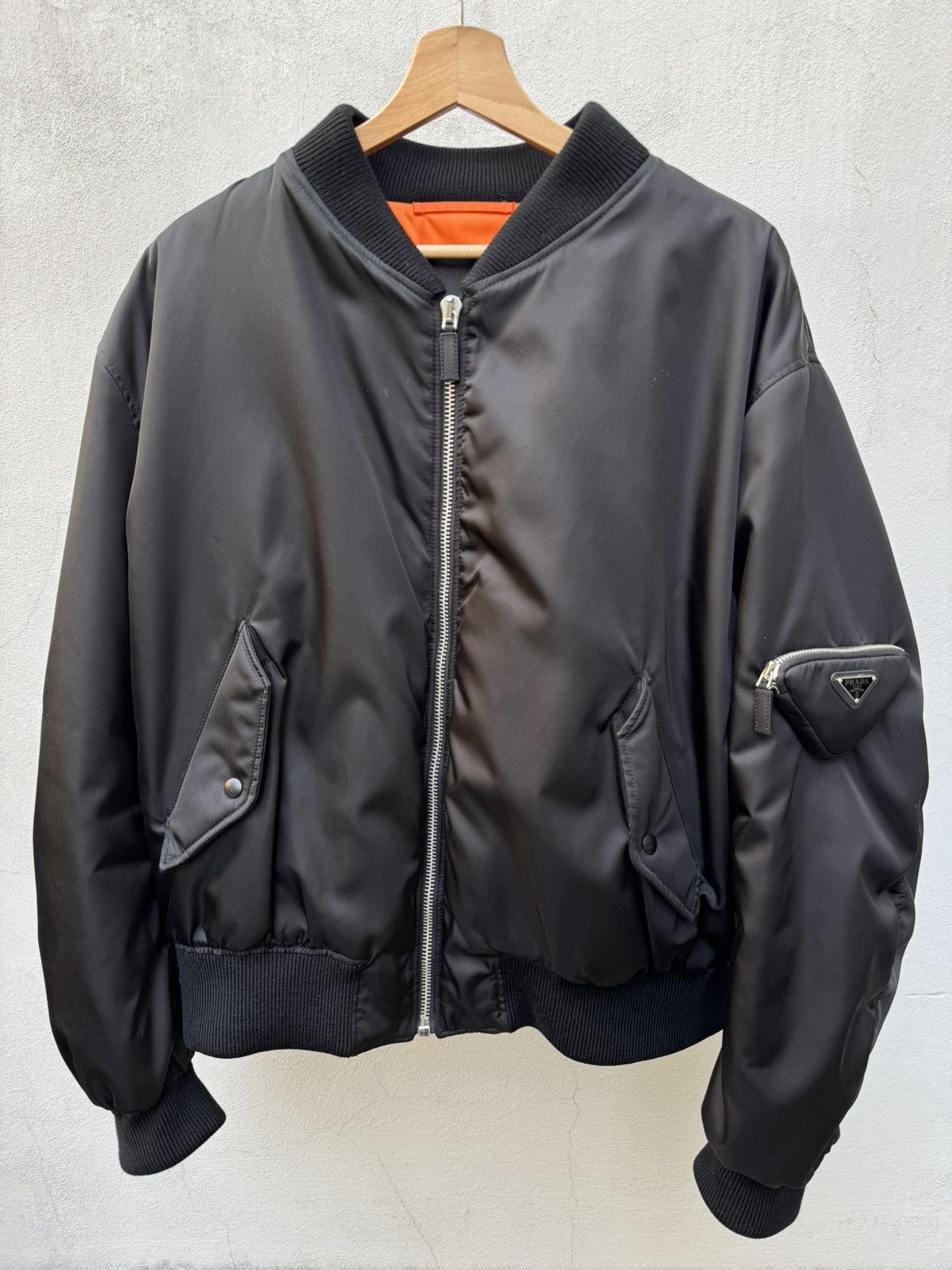 Prada Prada re-nylon bomber jacket Size US L / EU 52-54 / 3 - 1 Thumbnail