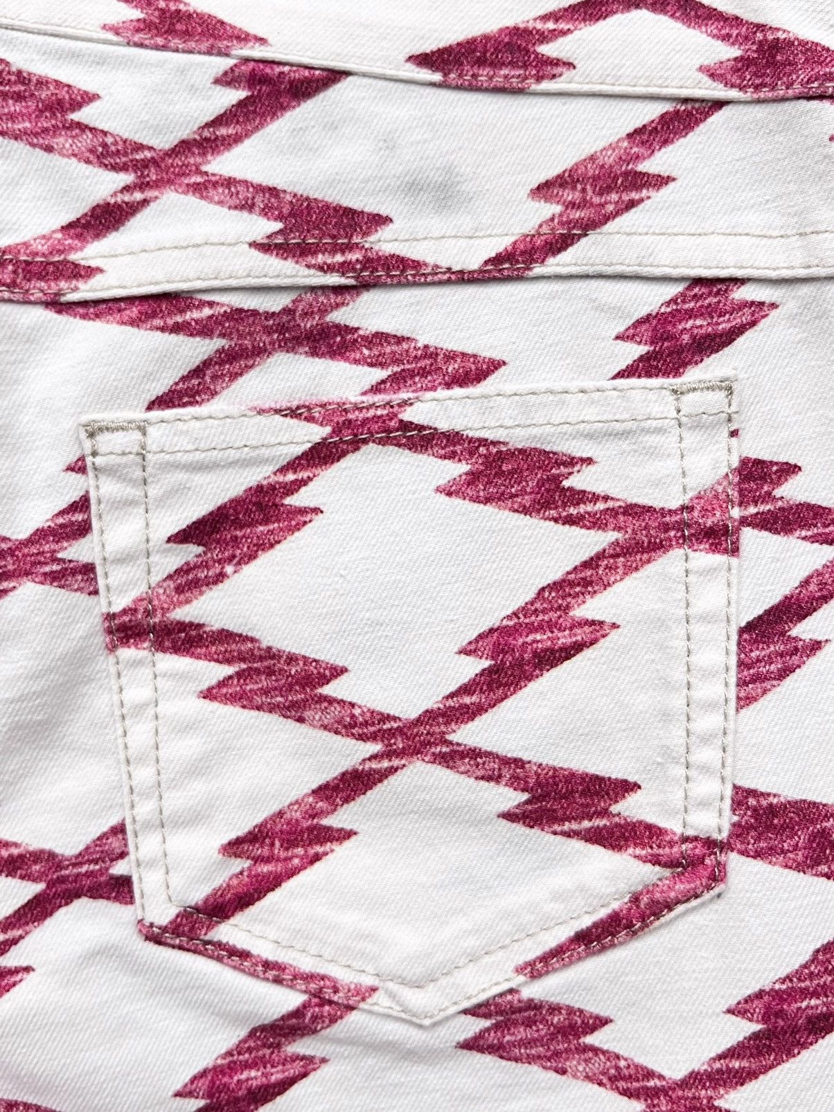 Isabel Marant 🔥Vintage ISABEL MARANT ETOILE Aztec Print Stretched Denim💥 Size 28" / US 6 / IT 42 - 9 Thumbnail
