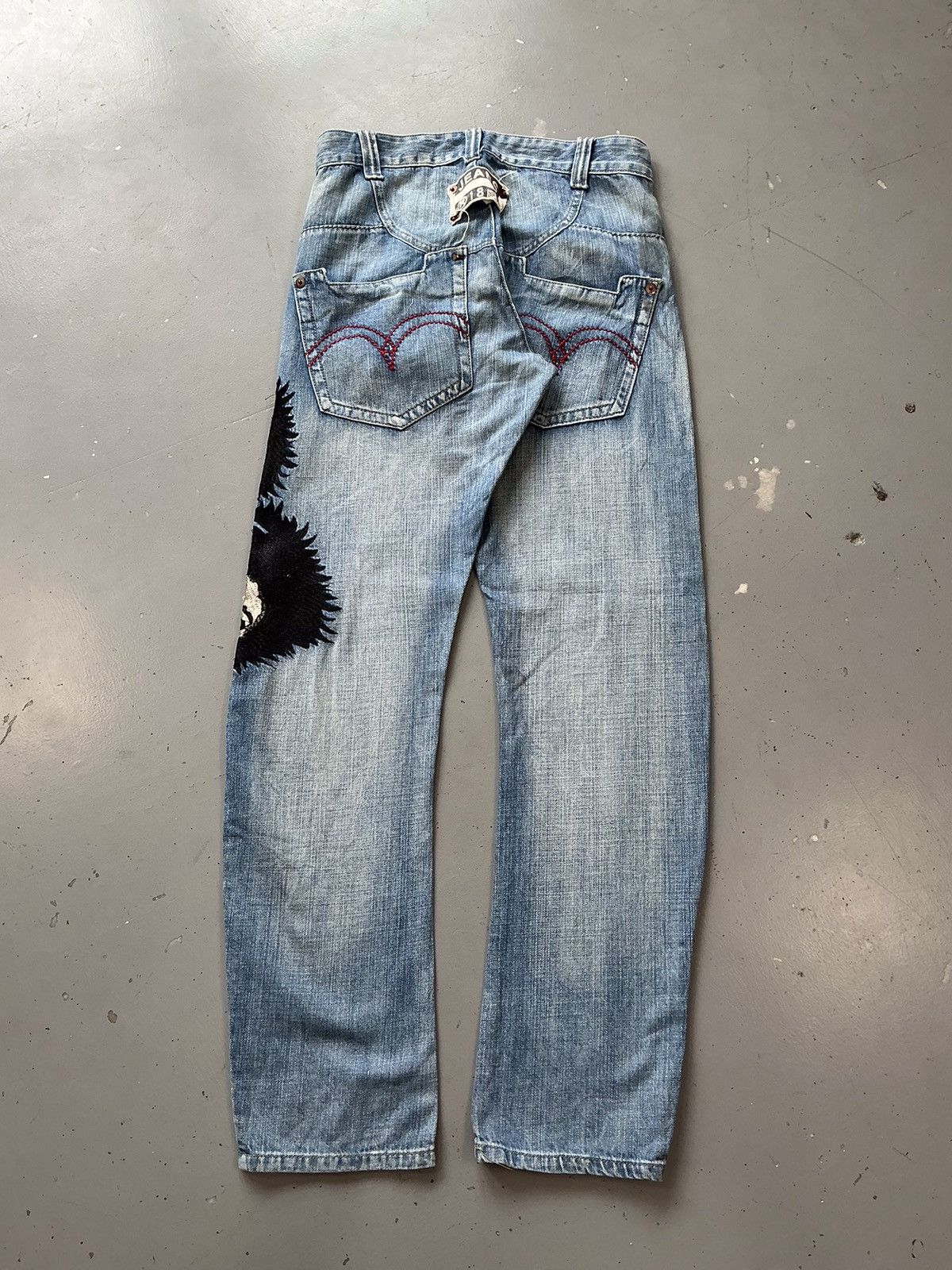 Vintage Vintage jeans men’s embroidered denim Size US 32 / EU 48 - 2 Thumbnail