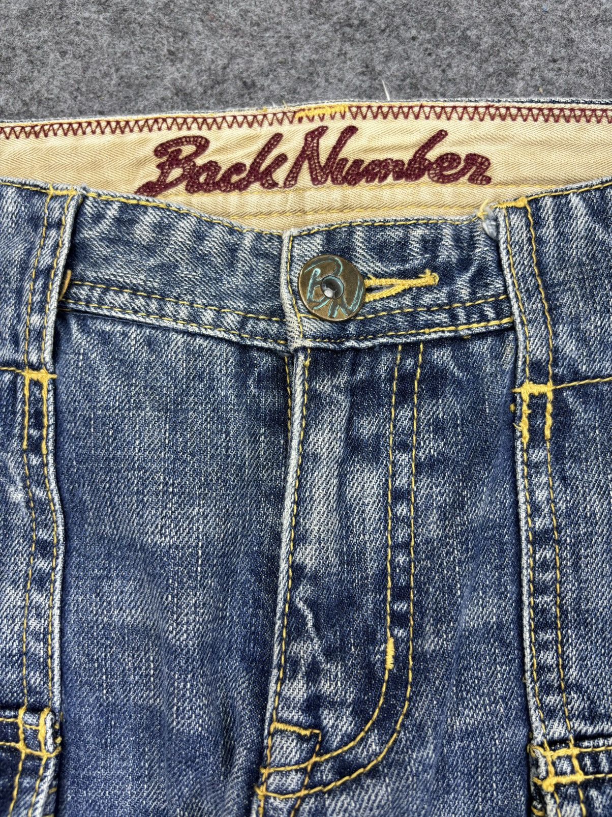 Japanese Brand 💥Crazy Work Flare💥Back Number Sashiko Patchwork Denim F849 Size US 30 / EU 46 - 8 Thumbnail