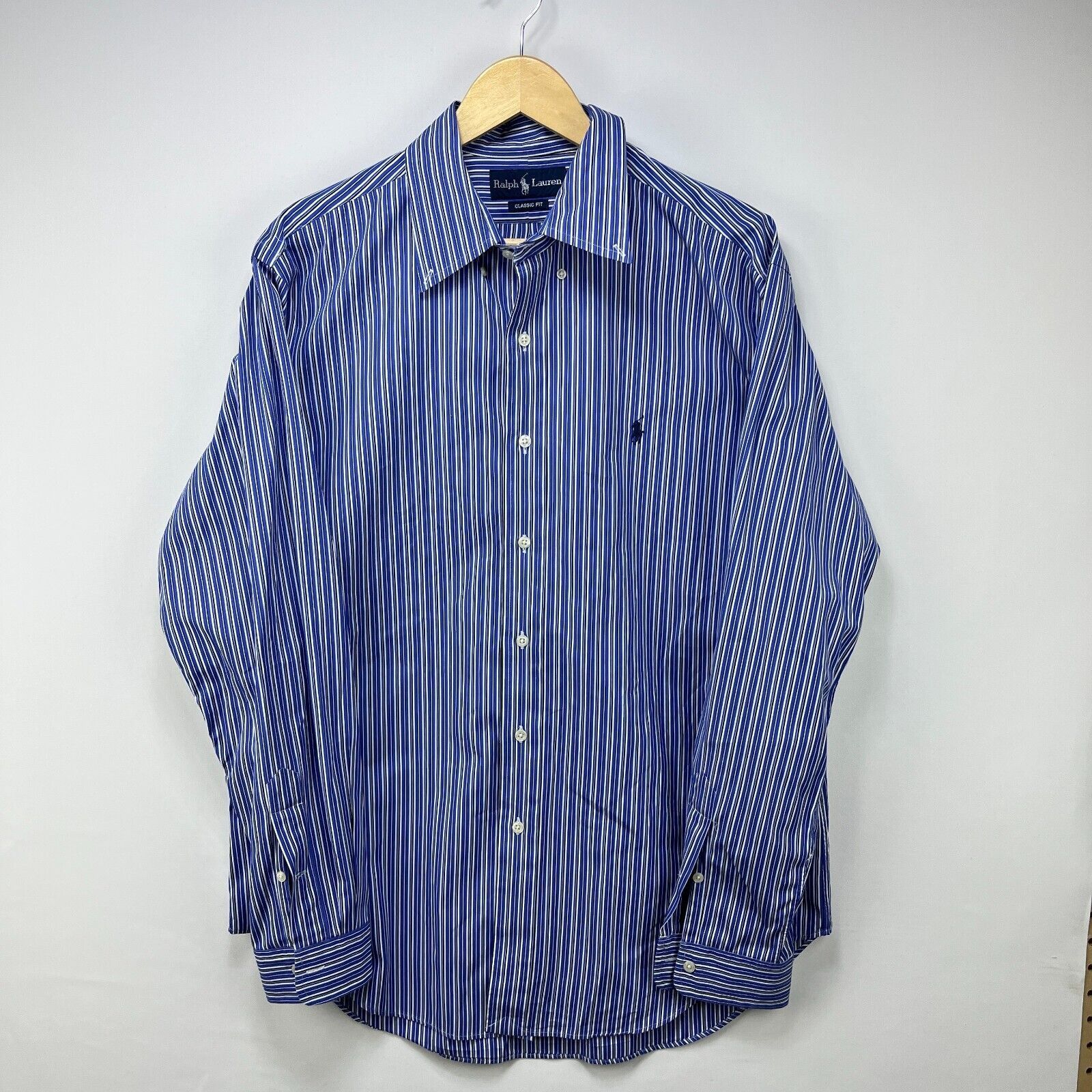 Polo Ralph Lauren × Vintage Vintage Polo Ralph Lauren Pony Striped Button-Up Shirt Large Size US L / EU 52-54 / 3 - 1 Thumbnail