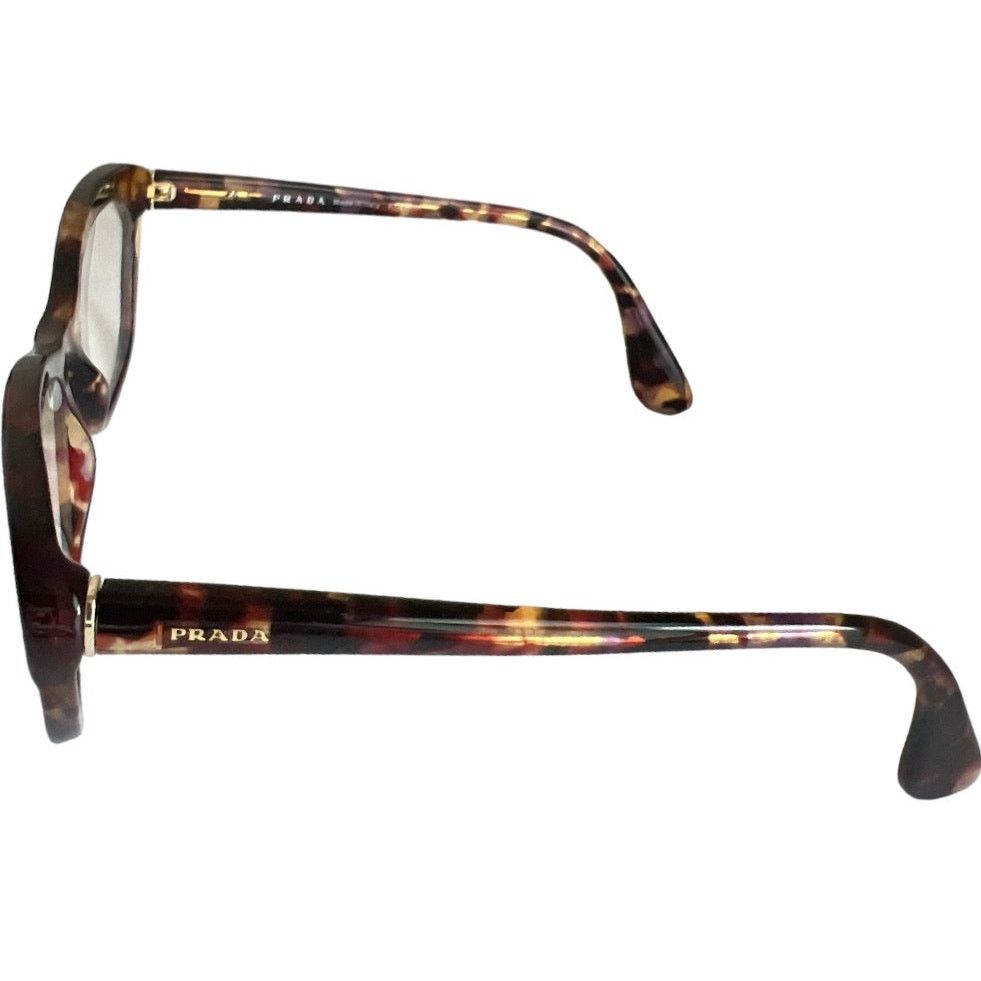 Prada PRADA VPR 03Q PDN 101 Tortoise Brown Purple Eyeglass Frames Size ONE SIZE - 5 Thumbnail