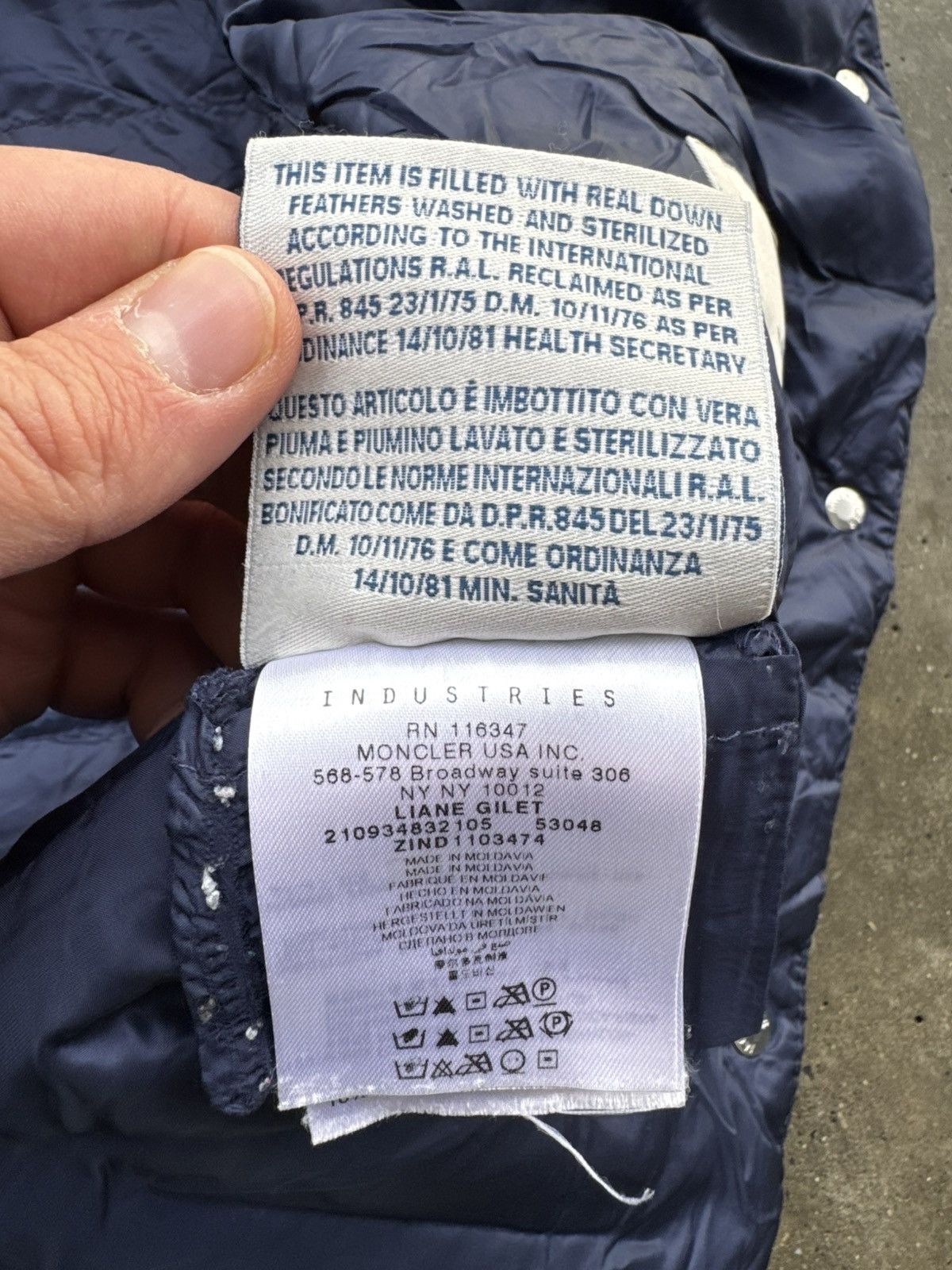 Moncler Moncler Designer Liane Gilet Hype Drill Vest streetwear Size US M / EU 48-50 / 2 - 10 Thumbnail