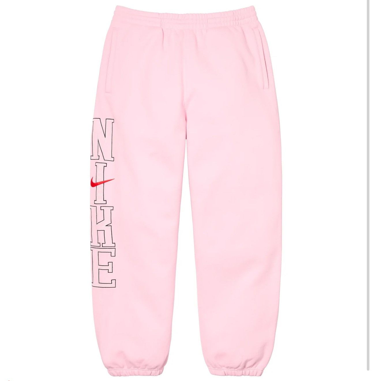 image of Supreme Nike Sweat Pants Size Small Ss24 in Pink, Men's