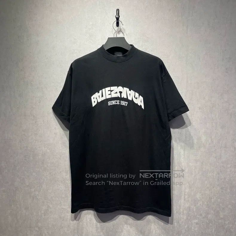 Balenciaga Inverted logo letter embroidery short-sleeve
