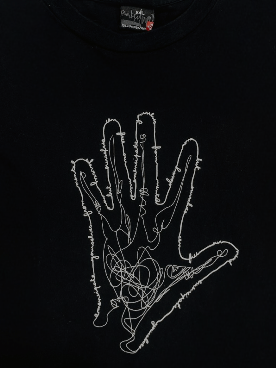 Quicksilver × Vintage Vintage y2k QuikSilver Skate Surf Big Logo Hand T shirt Size US L / EU 52-54 / 3 - 2 Thumbnail