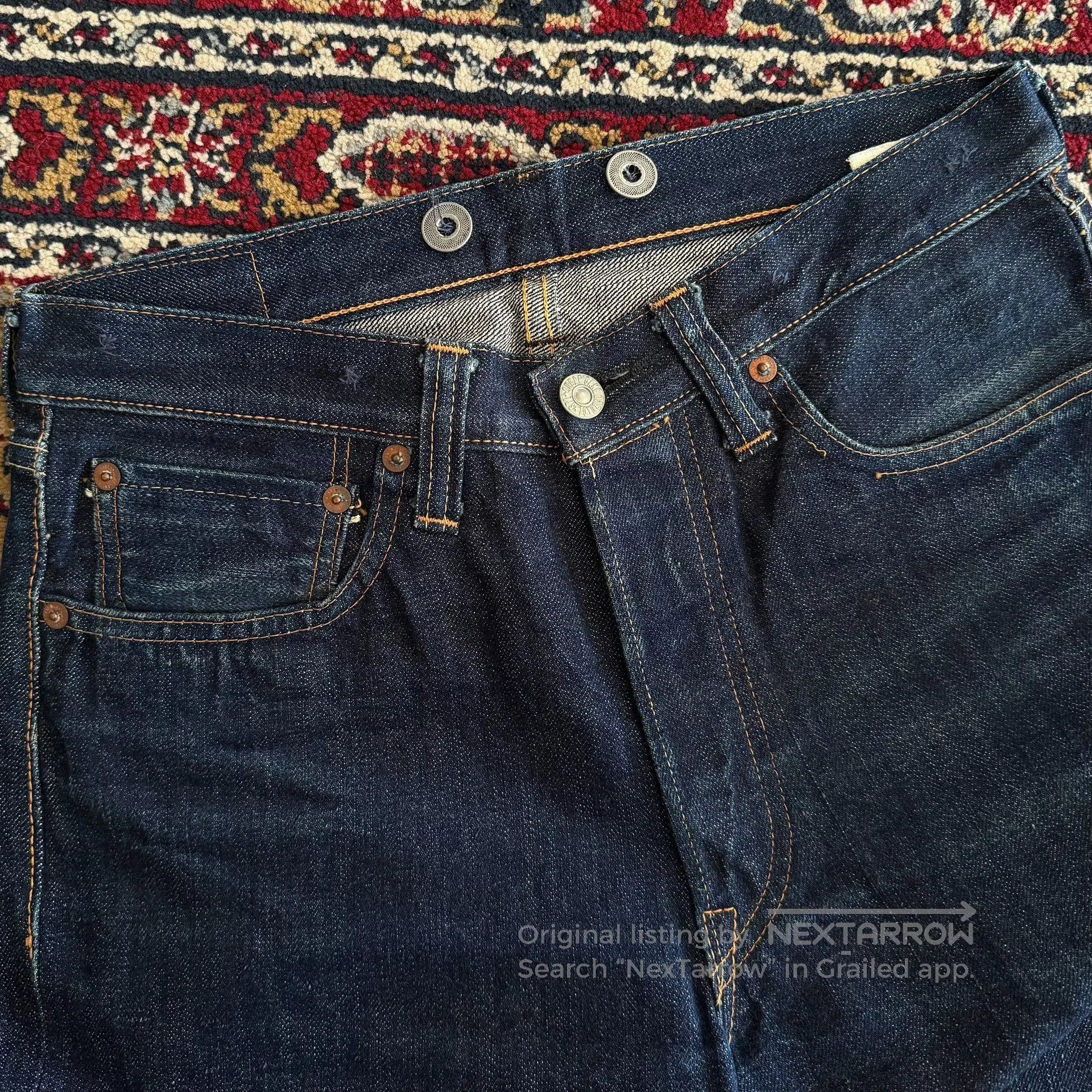 Sugar Cane Sugar Cane Raw Denim Jeans. Size US 30 / EU 46 - 4 Thumbnail