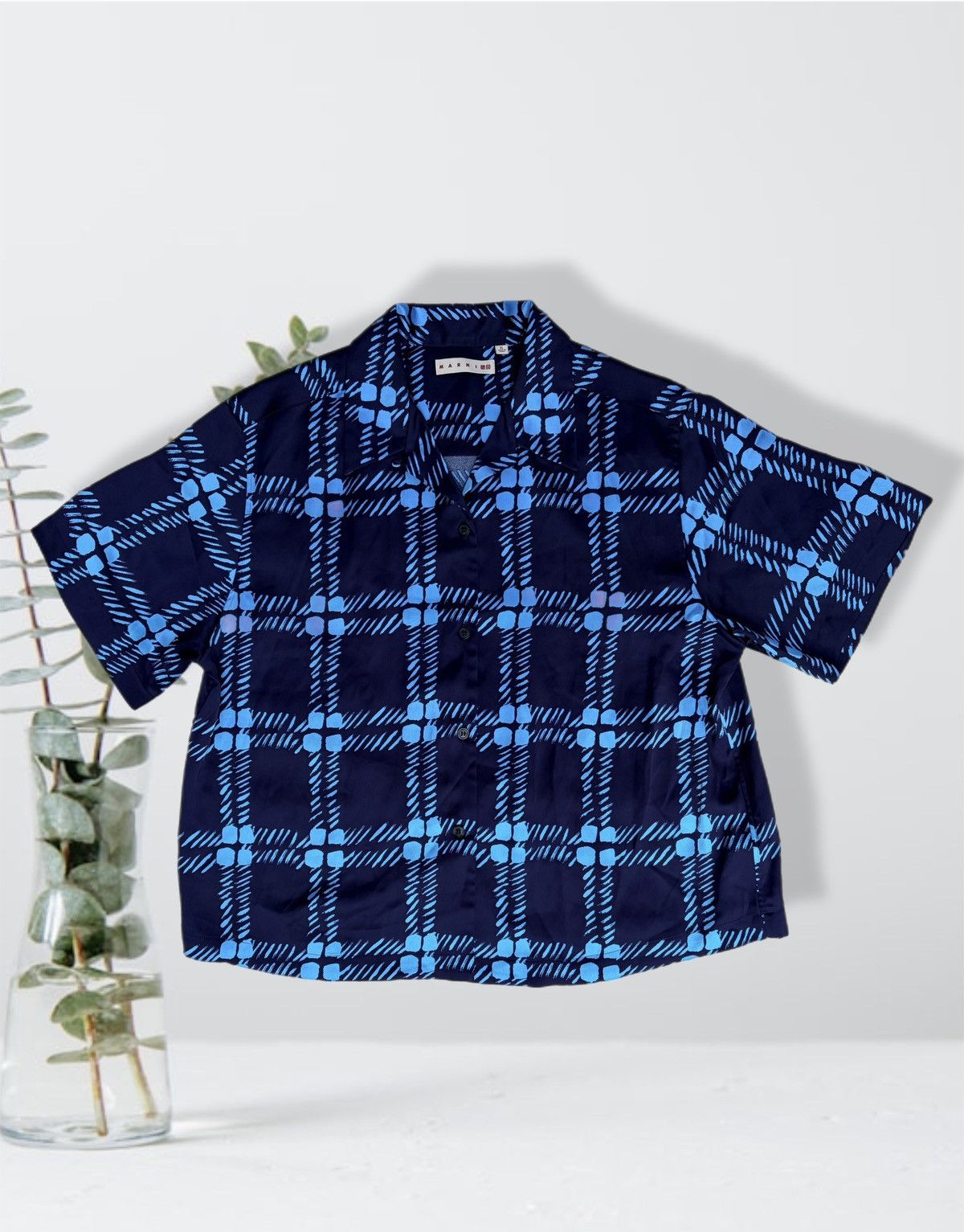 Marni × Uniqlo Marni x Uniqlo Women's Oversized Short Sleeve Shirt Button Size XL / US 12-14 / IT 48-50 - 3 Thumbnail