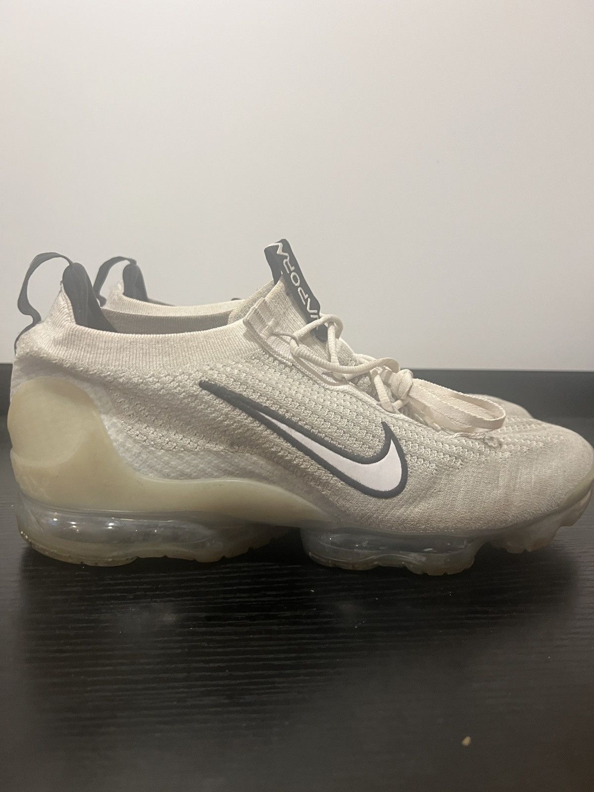 Nike SIZE 14 - Nike Air Vapormax 2021 FlyKnit Gray White Black Size US 14 / EU 47 - 3 Thumbnail