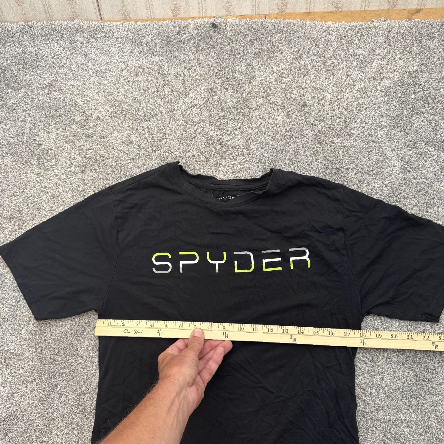 Spyder Spyder Shirt Mens Medium Black Graphic Tee Athletic Outdoor Crewneck Logo Size US M / EU 48-50 / 2 - 3 Thumbnail