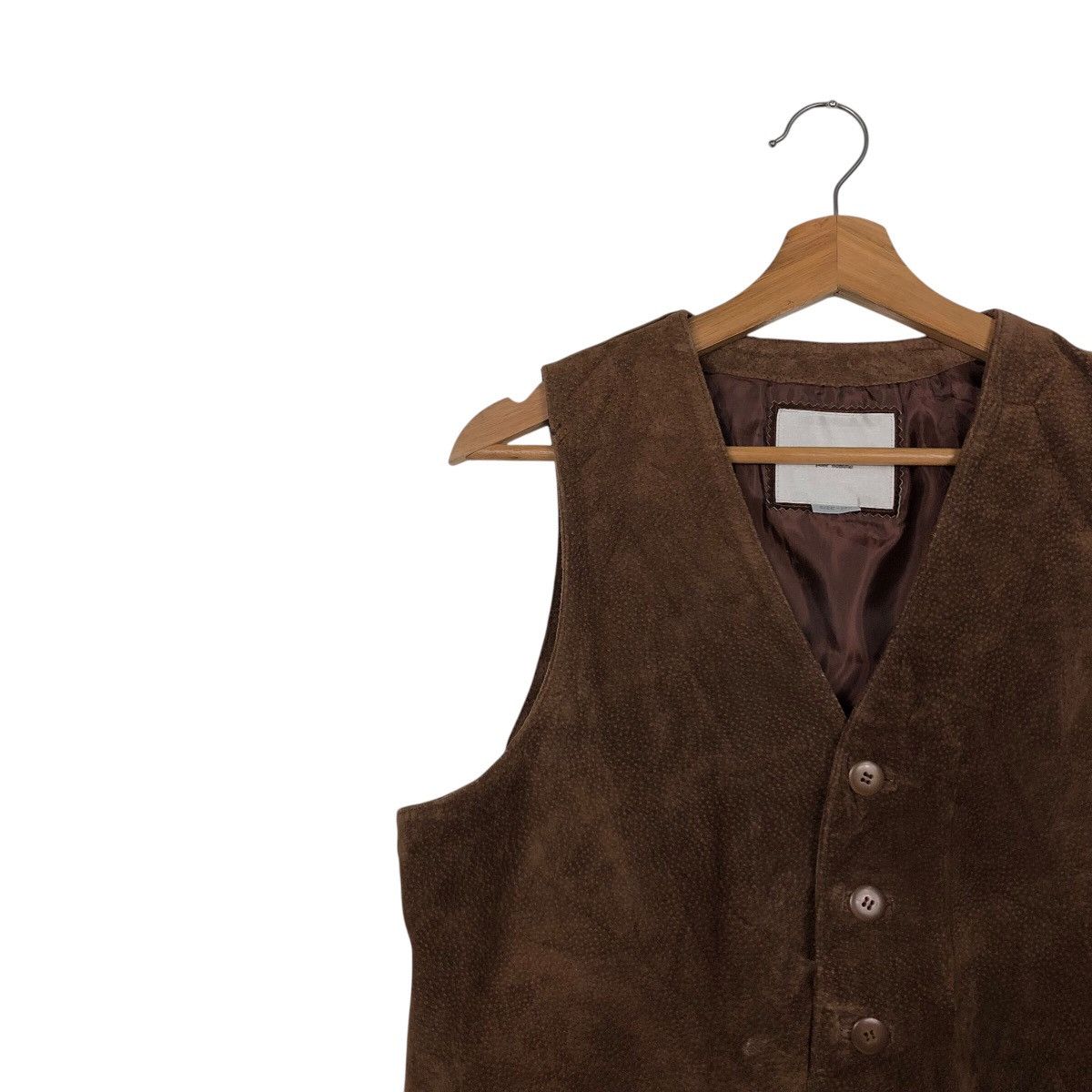 Japanese Brand 📌Vintage Utility Biker Vest Genuine Leather Red Skins Size US M / EU 48-50 / 2 - 7 Thumbnail