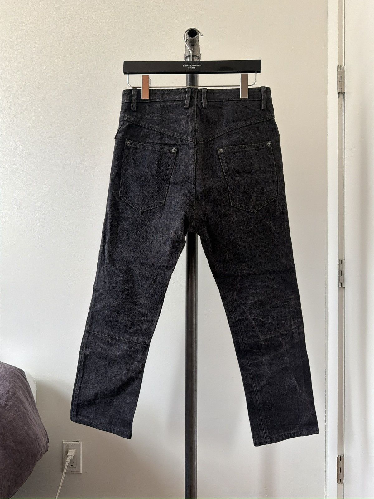 Taichi Murakami Cropped Denim Pants Size US 30 / EU 46 - 2 Thumbnail