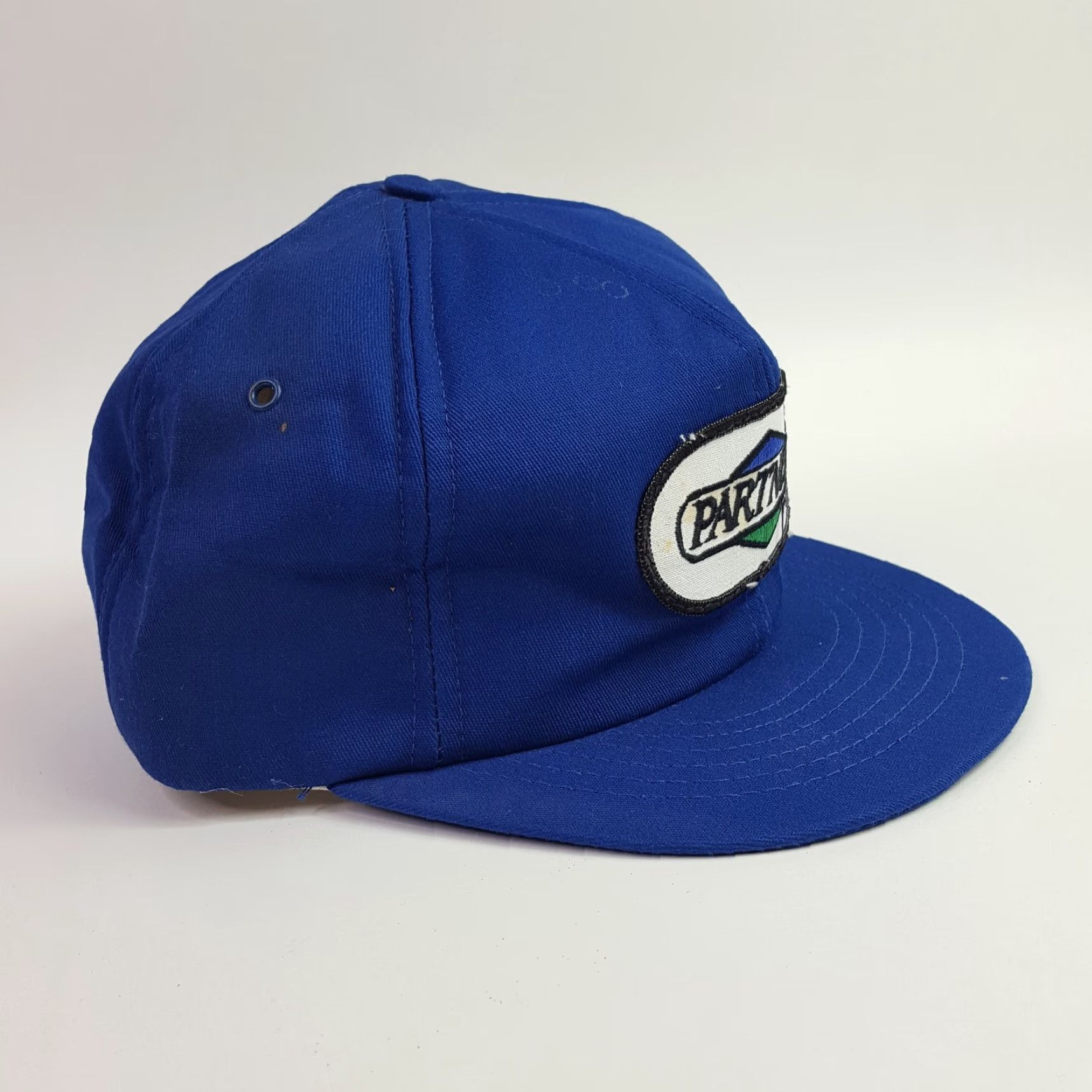 Vintage VINTAGE Swingster USA Made Trucker Hat Patch 80s 90s Farm Cap Adjustable Men Blue Hat Size ONE SIZE - 7 Thumbnail