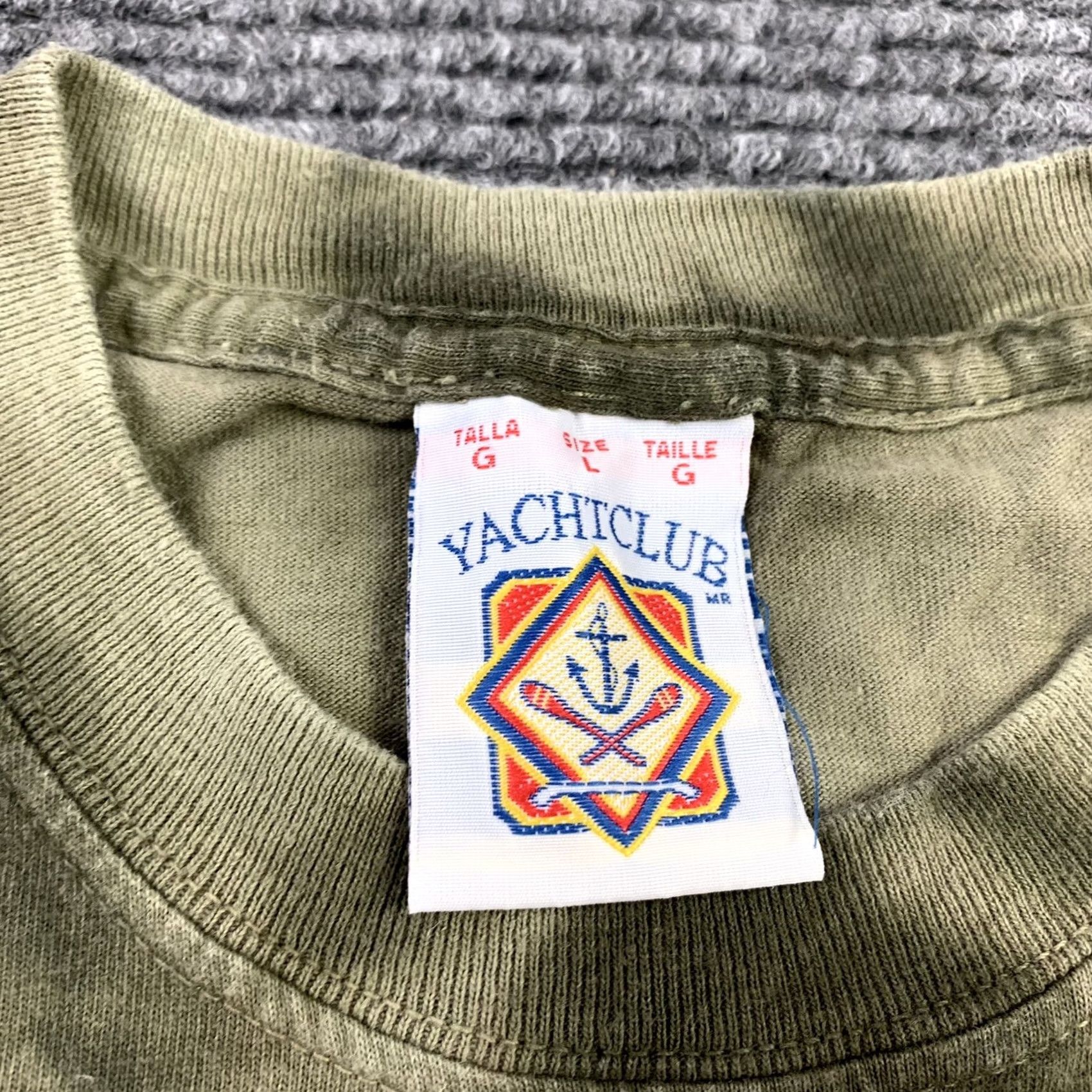 Vintage VINTAGE Yacht Club Tie Dye Shirt Men L Shark Graphic 90s Mexico Playa Del Carmen Size US L / EU 52-54 / 3 - 2 Thumbnail