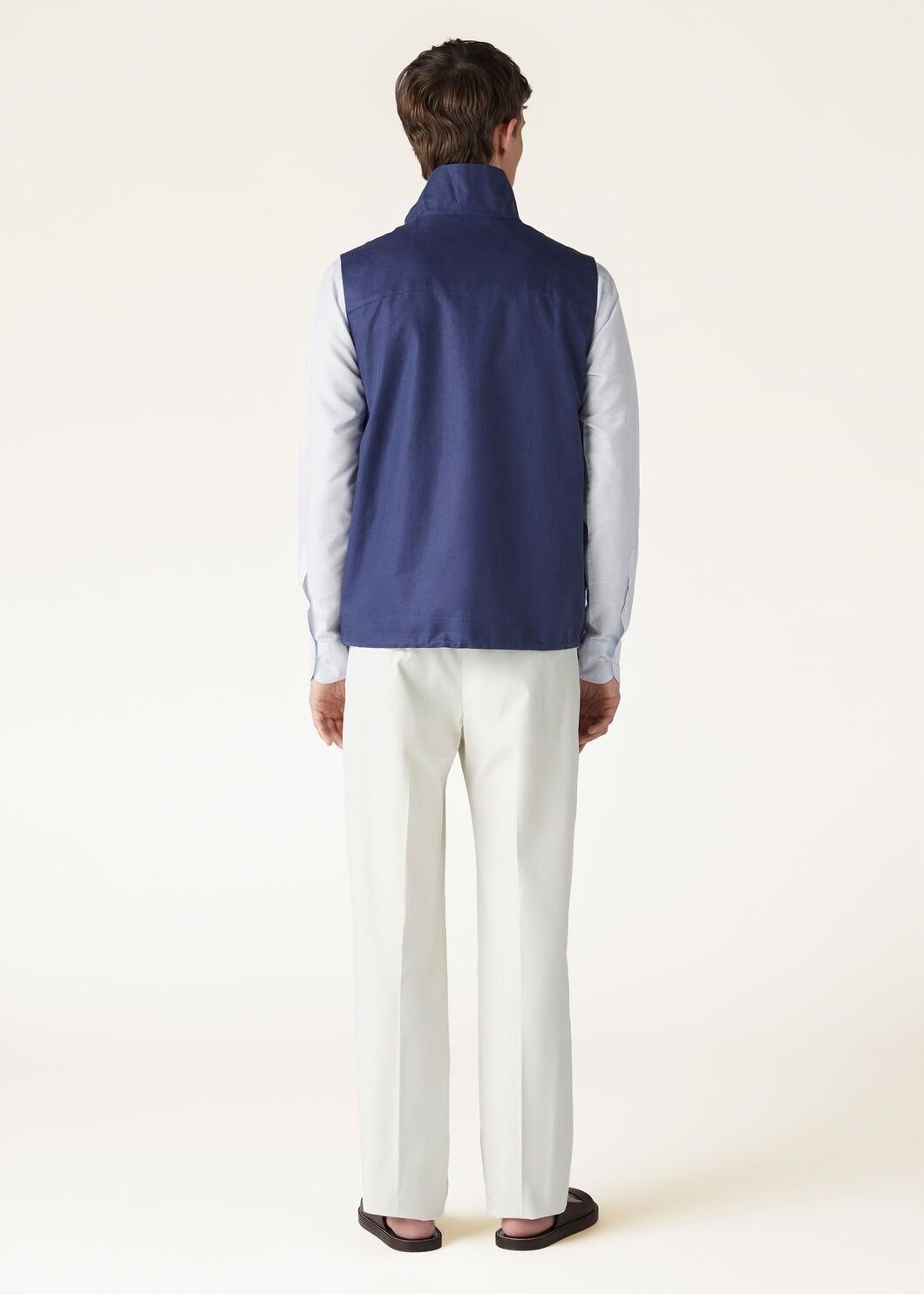 Loro Piana o1w1db10125 FAO0326 Miki Vest in Blue Size US S / EU 44-46 / 1 - 5 Thumbnail