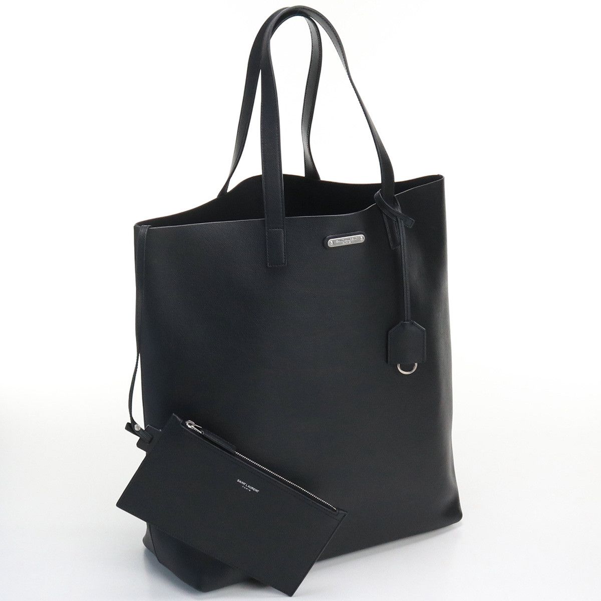 Yves Saint Laurent Saint Laurent Sack Shopping Tote Bag Leather Black