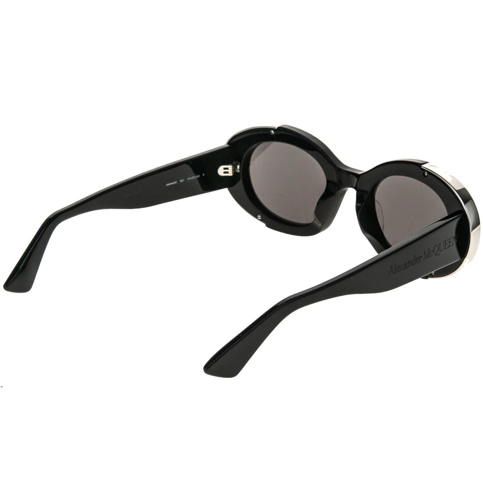 Alexander McQueen ALEXANDER MCQUEEN AM0445S 0445 Black Fashion Sunglasses 001 Size ONE SIZE - 5 Thumbnail