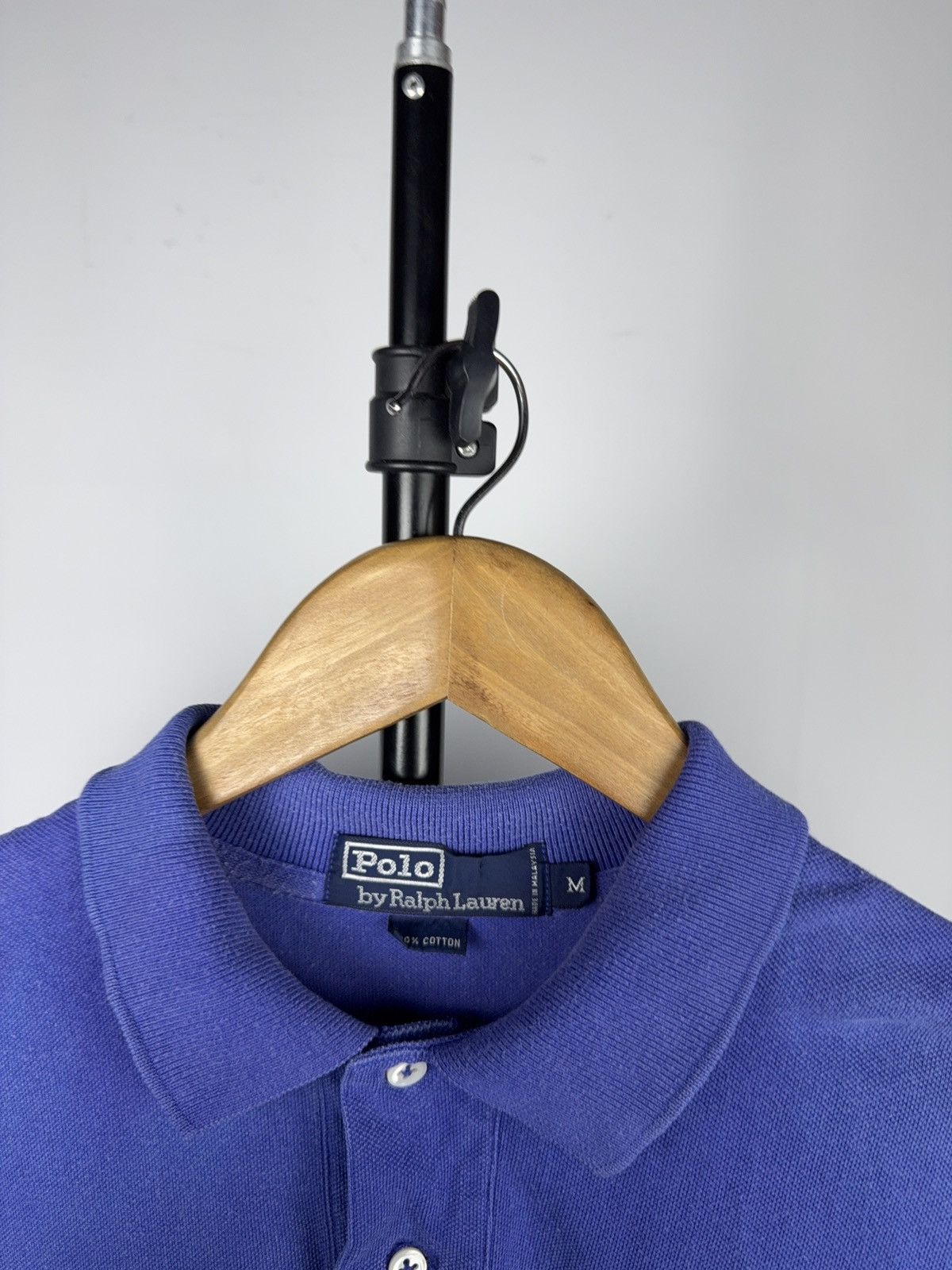 Polo Ralph Lauren Retro 90s Polo Ralph Lauren Faded Blue Polo Shirt Classic M Size US M / EU 48-50 / 2 - 3 Thumbnail