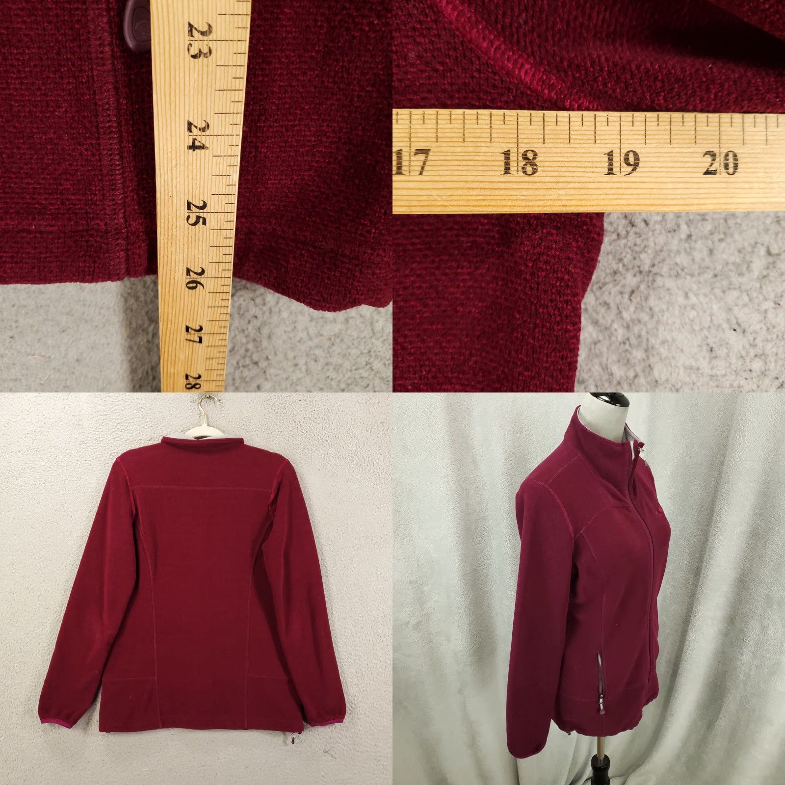 Mountain Hardwear Mountain Hardwear Jacket Womens Small Maroon Fleece Long Sleeve Zip Pocket Regular Size S / US 4 / IT 40 - 8 Thumbnail