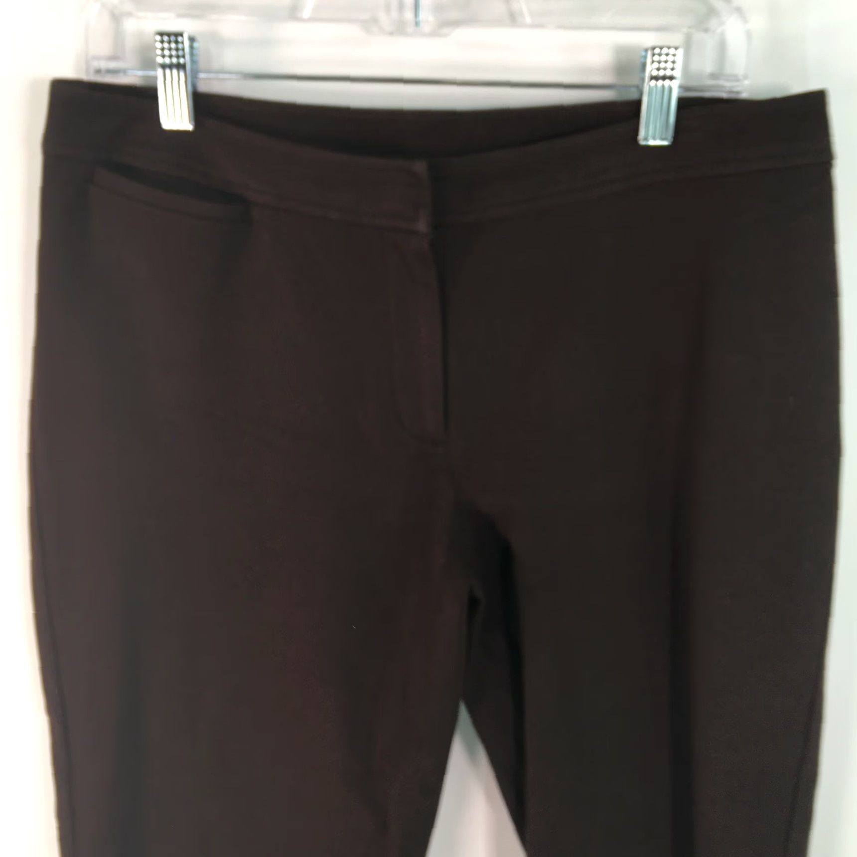 Vintage Chico's Capri Dress Pants Womens Size 1 / 34X21 Mid Rise Ankle Cuffed Brown Size 25" / US 0 / IT 36 - 3 Thumbnail