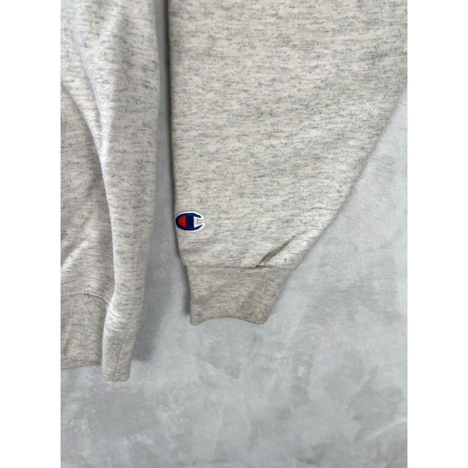 Champion VINTAGE Campbellsville University Hoodie Mens M Gray Fleece Sweatshirt Size US M / EU 48-50 / 2 - 3 Thumbnail