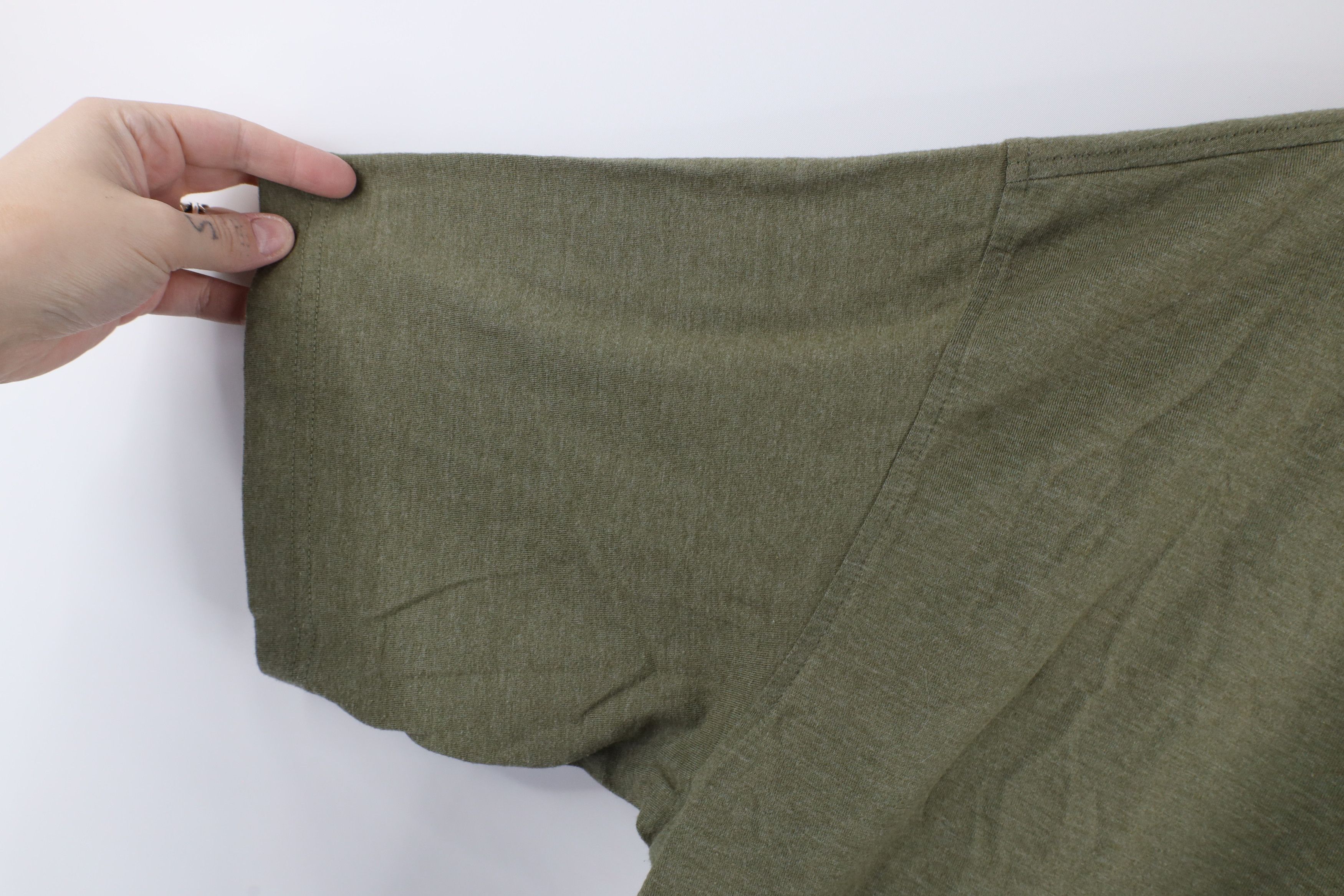Vintage Vintage 90s Streetwear Blank Pocket T-Shirt Heather Green Size US XL / EU 56 / 4 - 7 Thumbnail