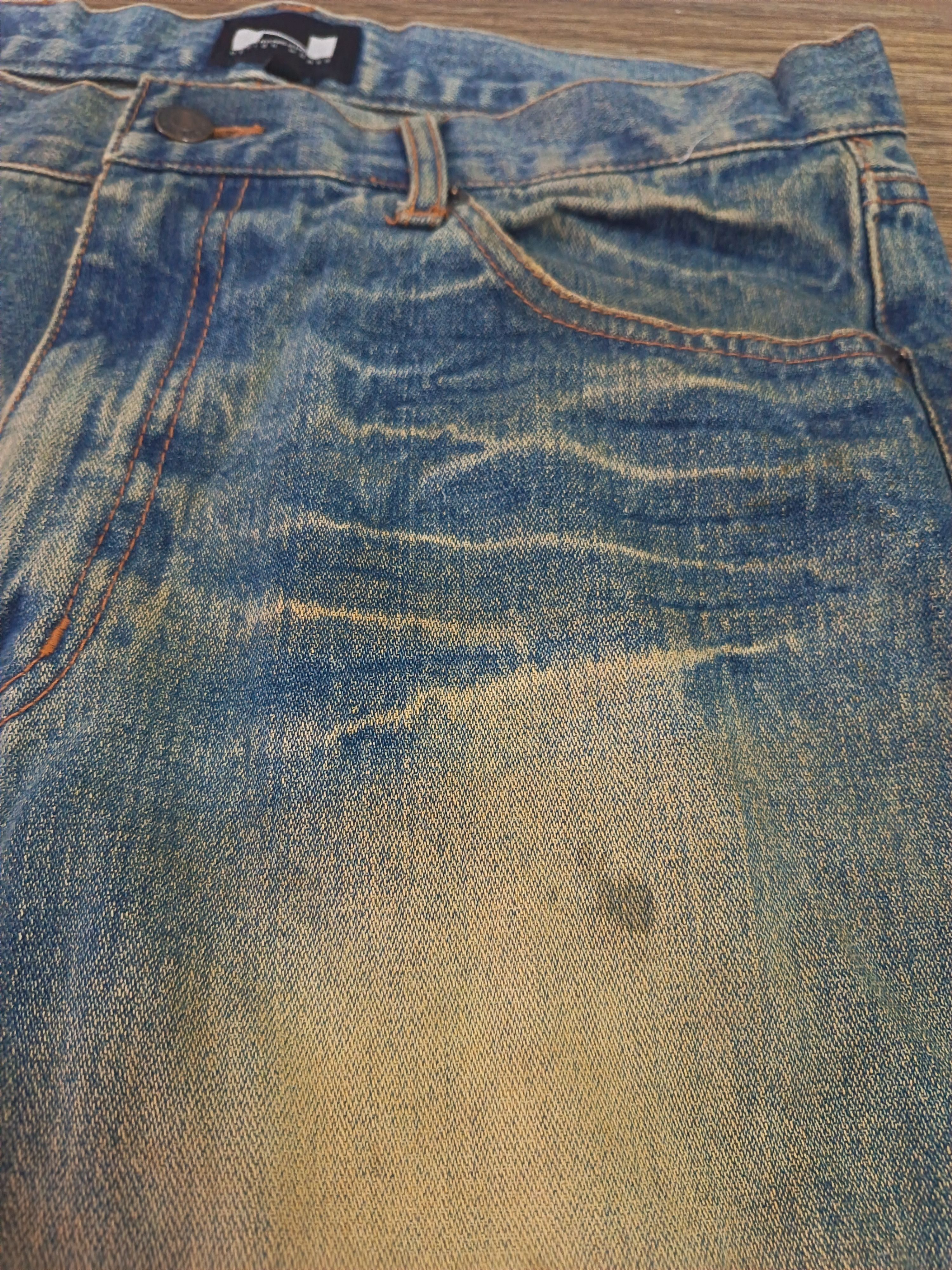 Japanese Brand Distressed Nylaus rusty grunge patchwork Size US 33 - 8 Thumbnail