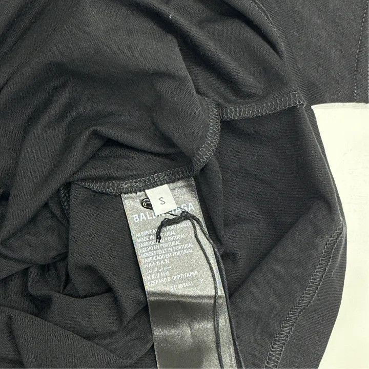 Balenciaga Balenciaga Balenciaga Black Logo Print Short Sleeve TShirt Size US S / EU 44-46 / 1 - 3 Thumbnail