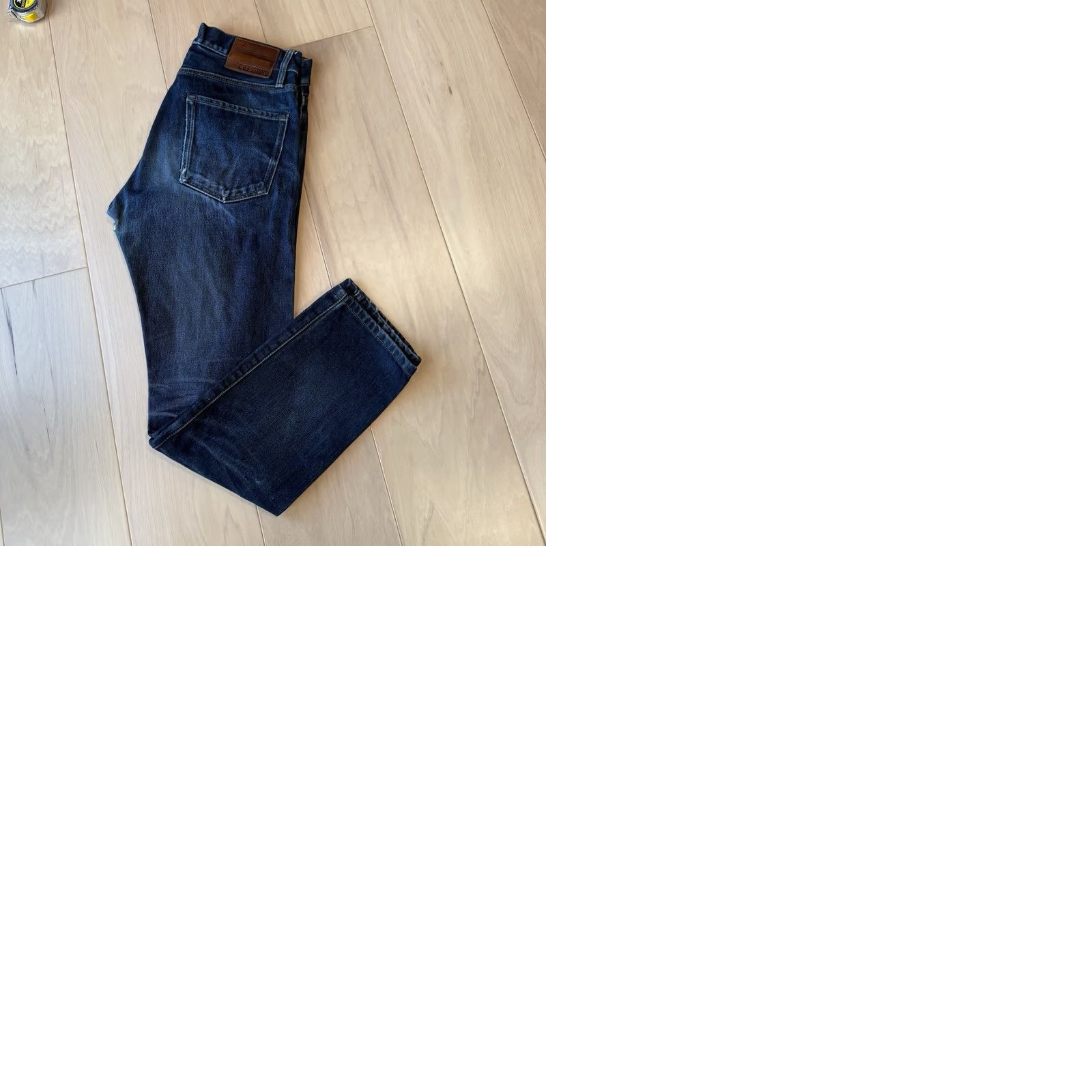 Vintage COF Studio Jeans 32 Blue Dark Wash Minimalist Workwear Slim Denim Cotton 5-Pocket USA Western Mens Jeans Size US 32 / EU 48 - 9 Thumbnail