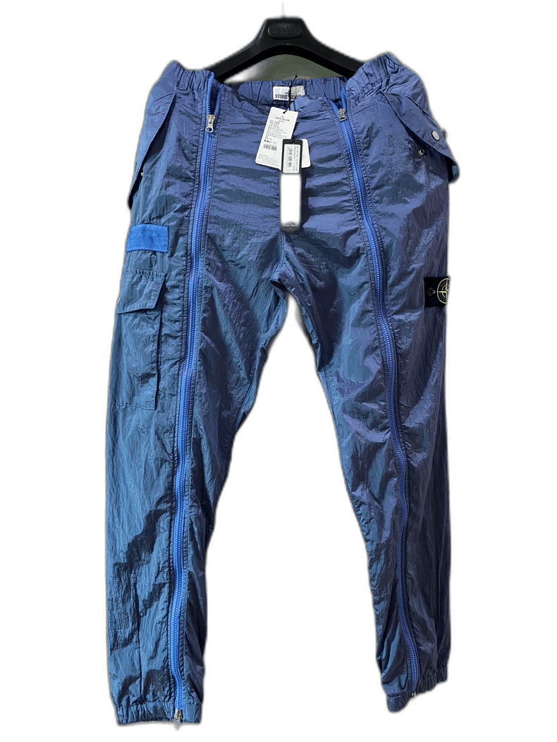 Stone Island Stone Island Double Zip Metallic Nylon Pants -2506 Size US 36 / EU 52 - 1 Thumbnail