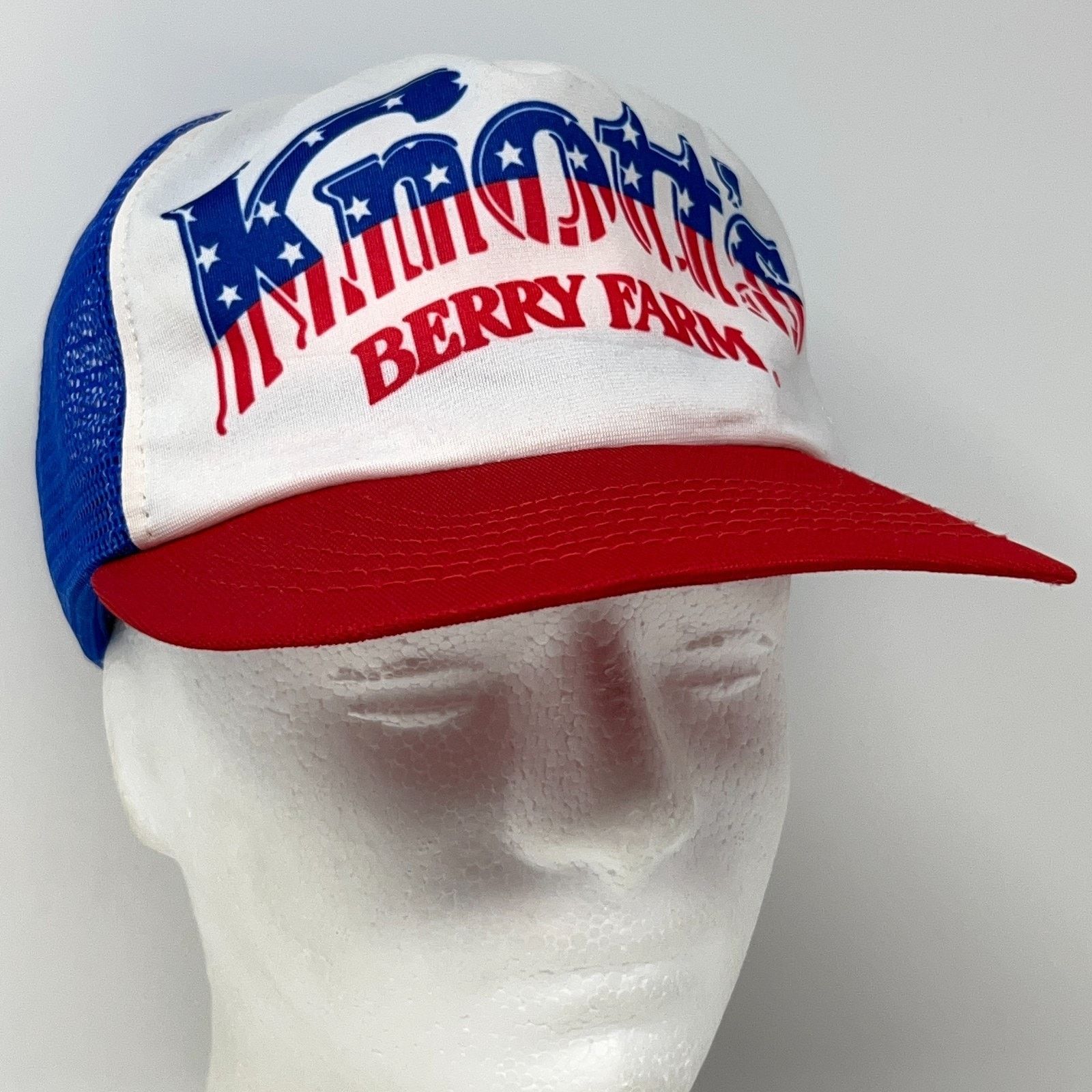 Vintage Vintage 80s Knotts Berry Farm Trucker Hat Baseball Cap Blue Size ONE SIZE - 9 Thumbnail