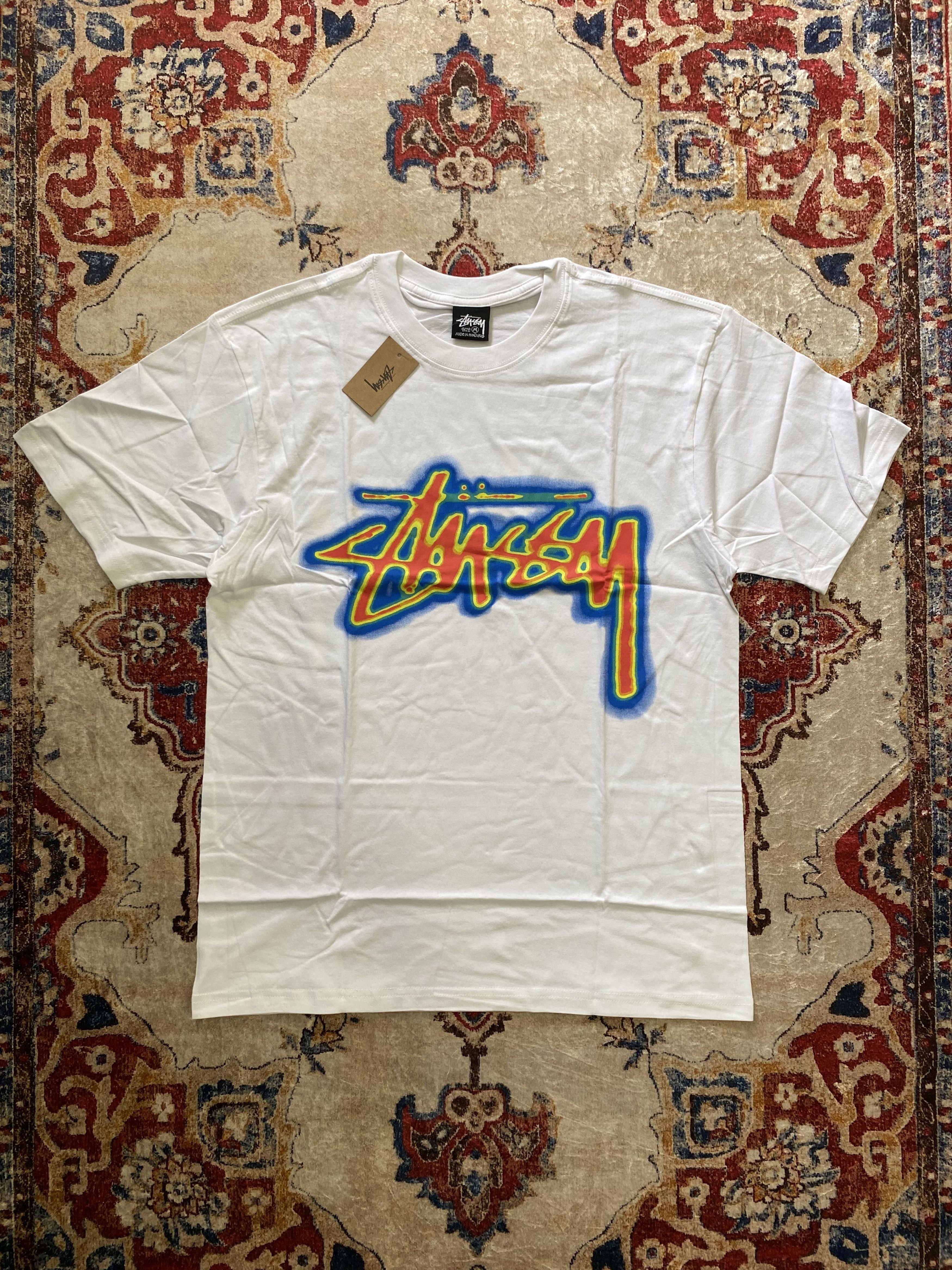 Stussy Thermal Stock Tee - White