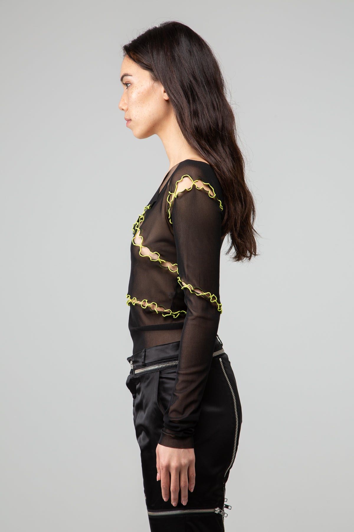 RUIbuilt $400 RUI Mesh Long-Sleeve T-Shirt Size M / US 6-8 / IT 42-44 - 2 Thumbnail