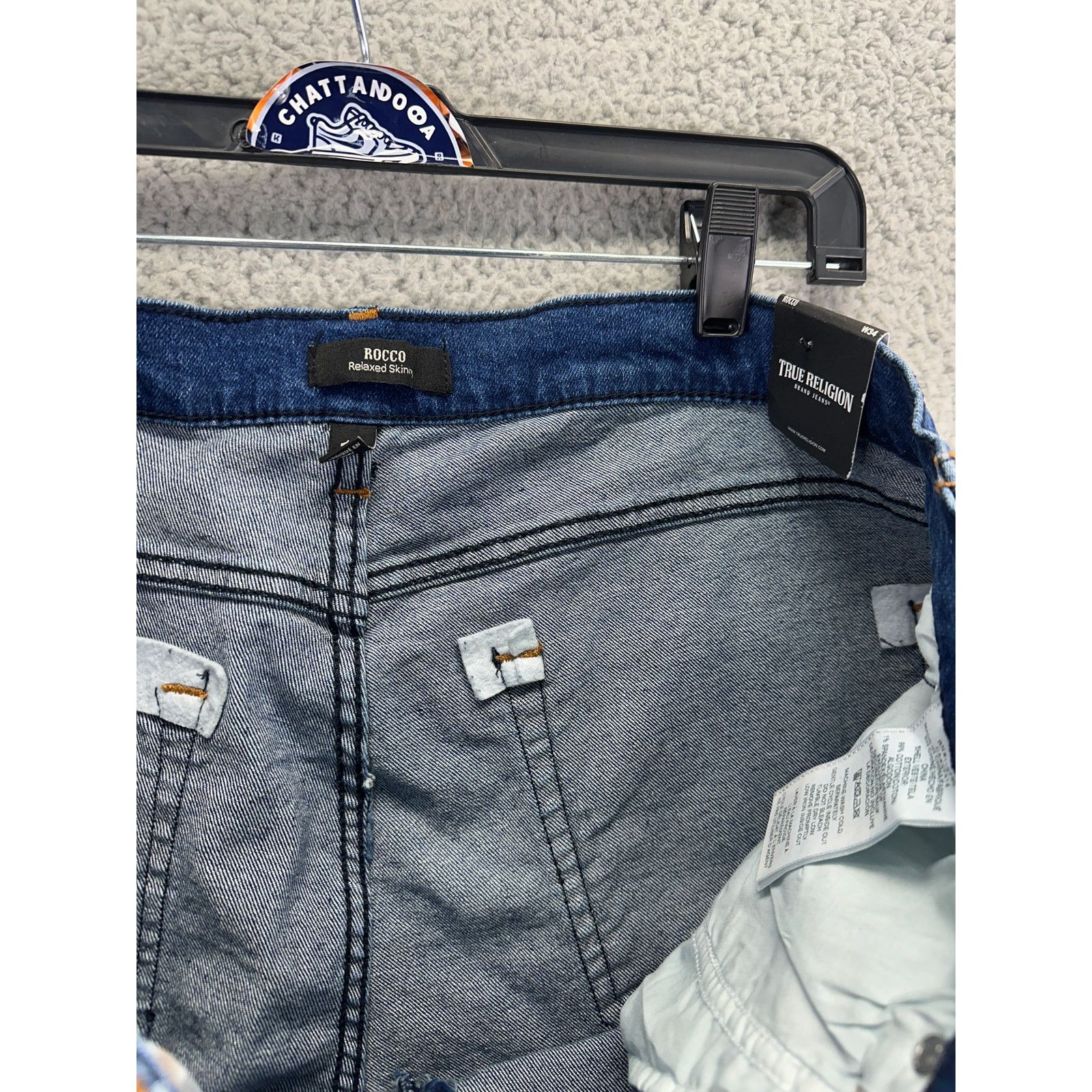 True Religion True Religion Rocco Relaxed Skinny Moto Jeans Mens 34 X 32 Size US 34 / EU 50 - 10 Thumbnail