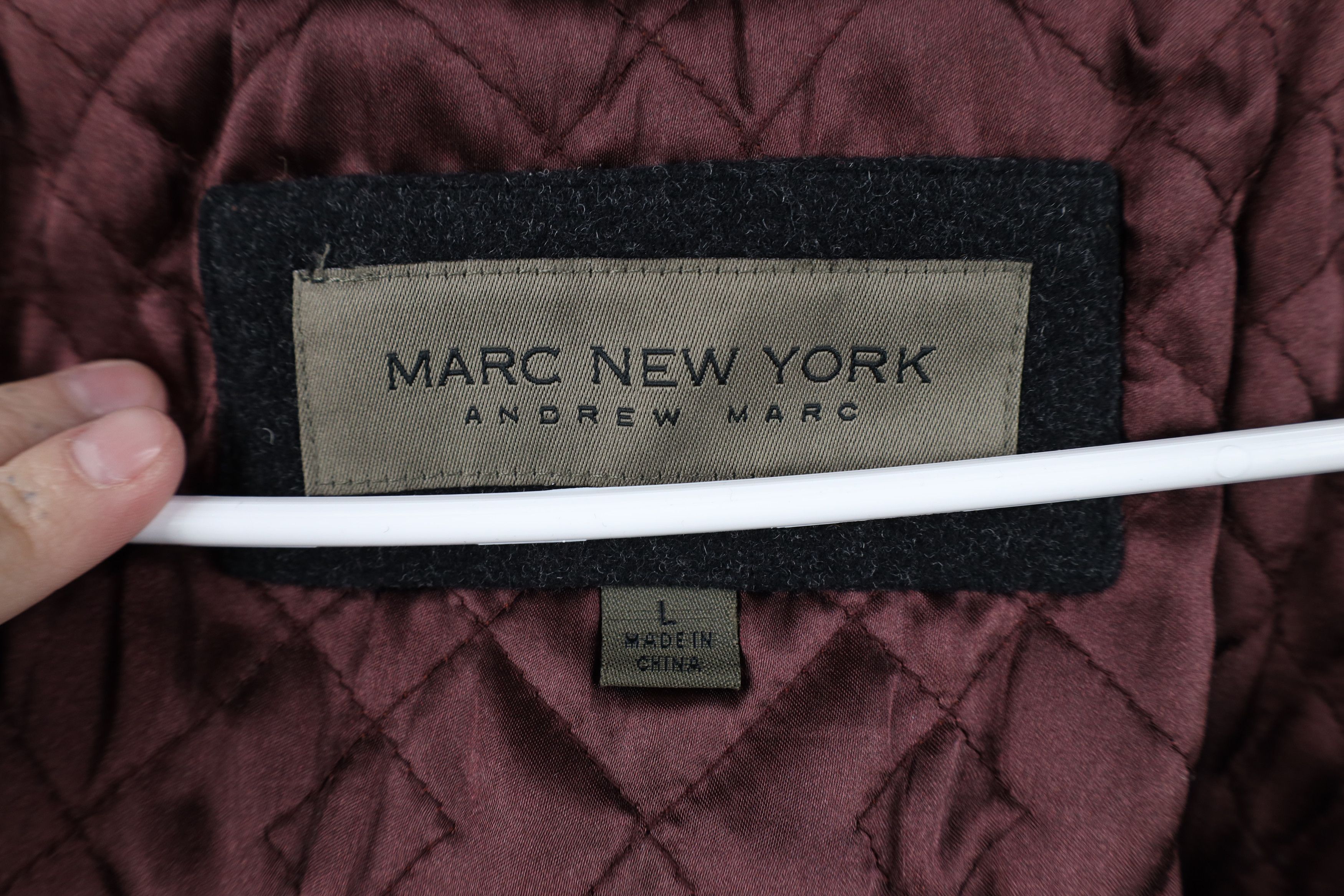 Vintage Marc New York Andrew Marc Blend Car Coat Jacket Charcoal Size US L / EU 52-54 / 3 - 12 Thumbnail