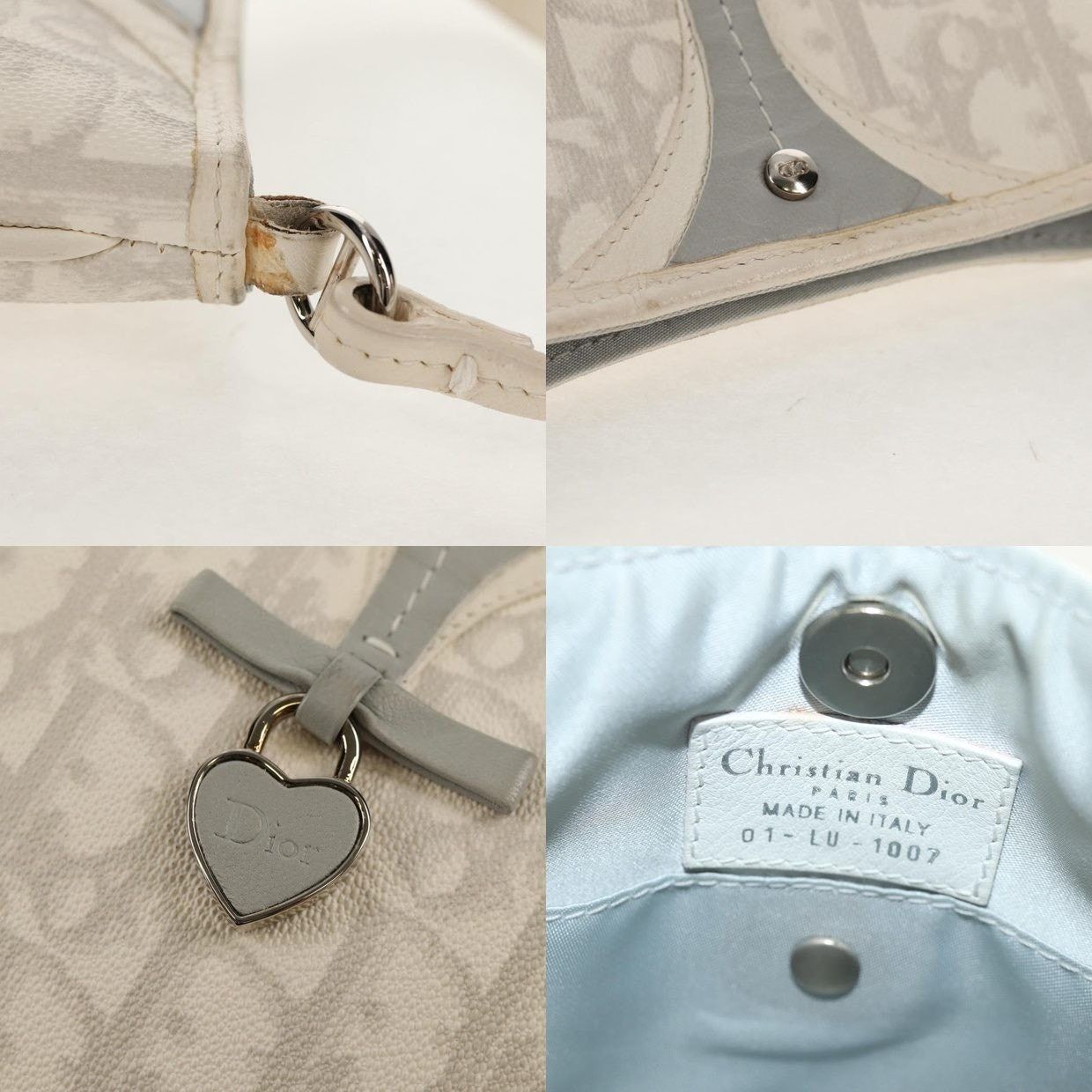 Dior Dior Trotter Romantic Shoulder Bag White Size ONE SIZE - 11 Thumbnail
