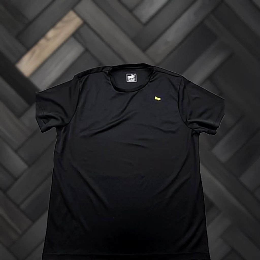 Puma Puma Men's Black L Regular Fit Cotton Crew Neck T-Shirt Logo Size US L / EU 52-54 / 3 - 1 Thumbnail
