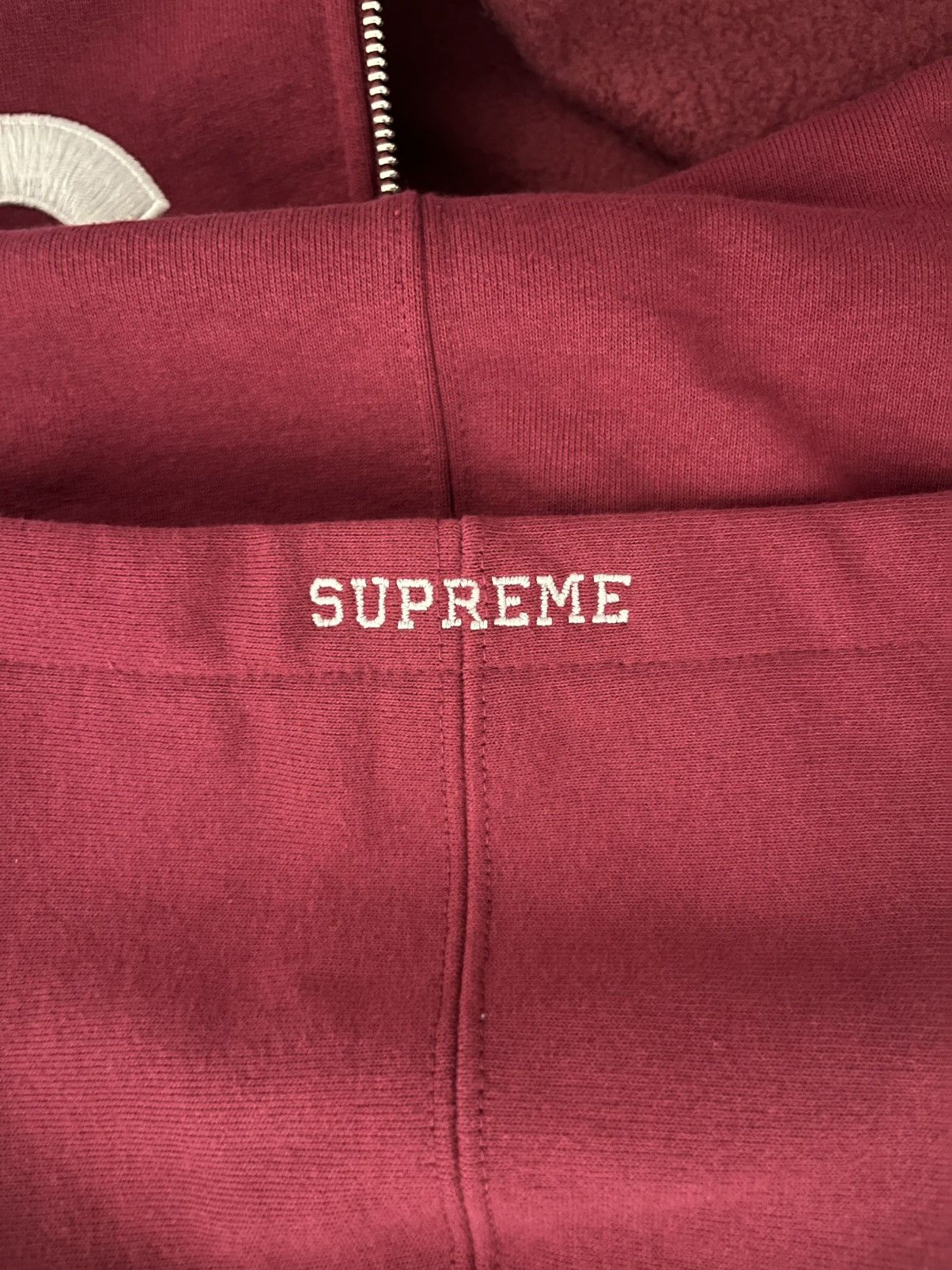 Supreme Supreme - S Logo Zip Up Hooded Sweatshirt 'Raspberry' Size US M / EU 48-50 / 2 - 5 Thumbnail