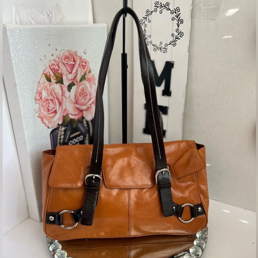 Other Kate Landry Elegant Tan Leather Women's Bag Size ONE SIZE - 2 Thumbnail