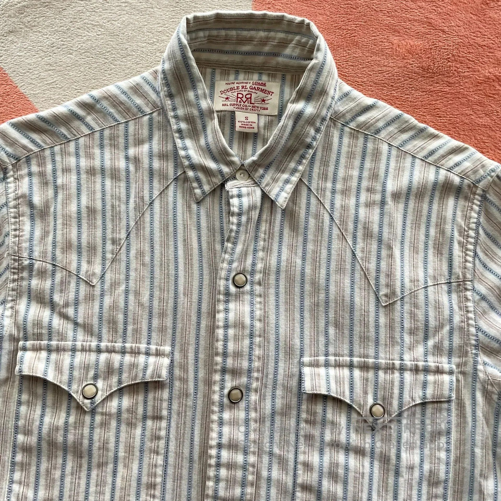 RRL Ralph Lauren RRL Ralph Lauren Western Stripe Shirt. Size US XS / EU 42 / 0 - 1 Thumbnail